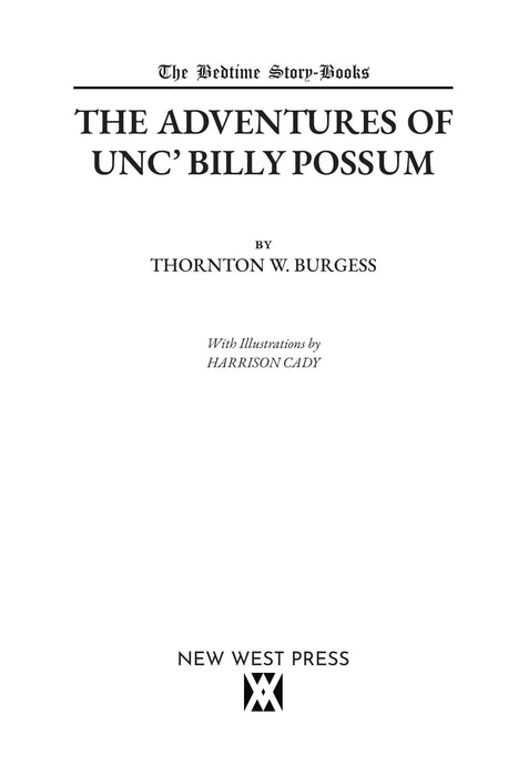 The Adventures of Unc' Billy Possum