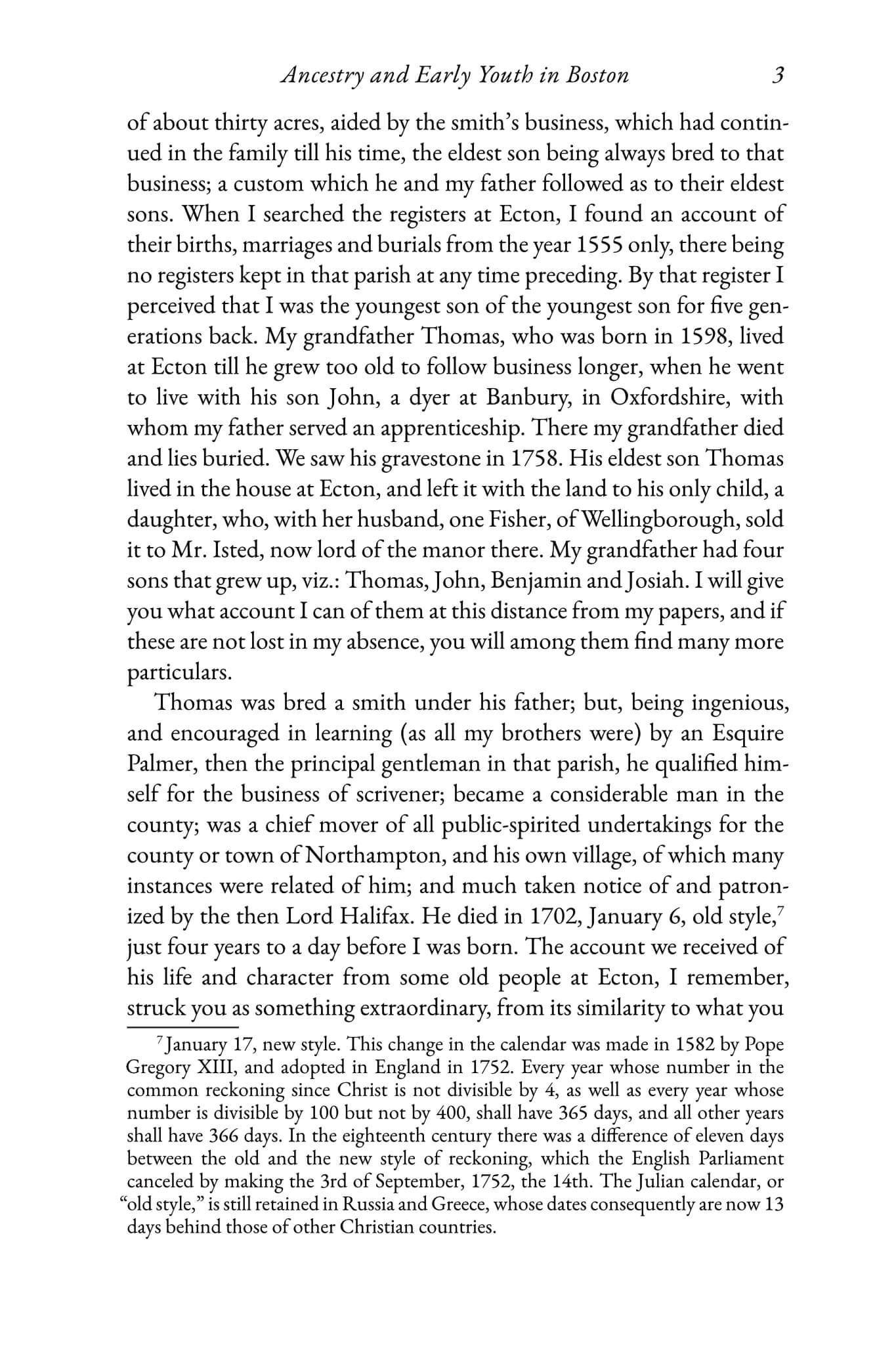 The Autobiography of Benjamin Franklin