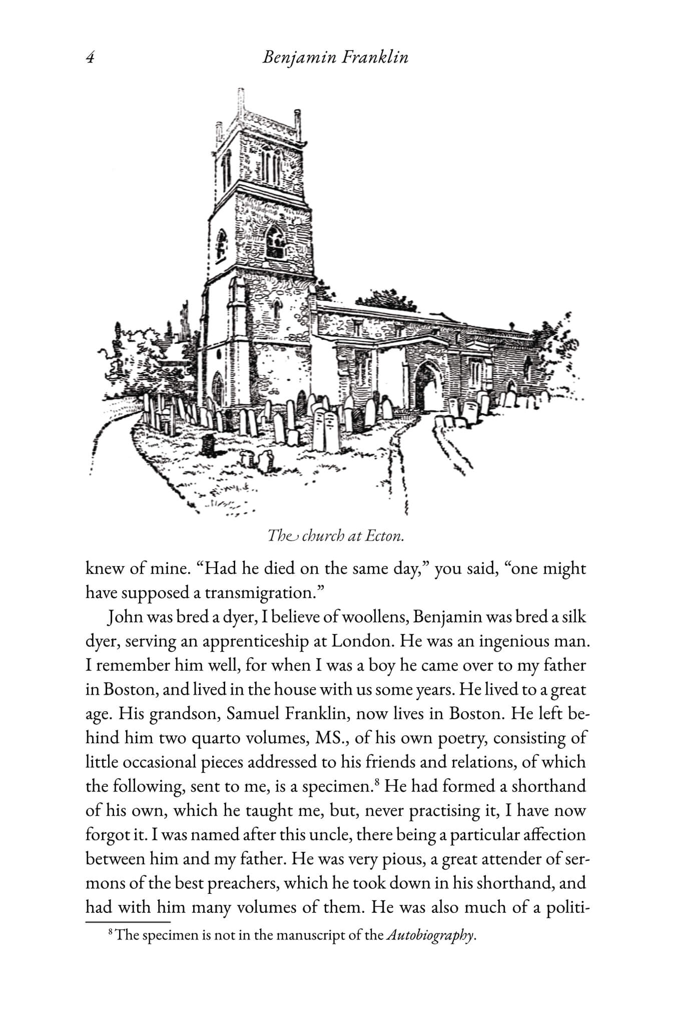 The Autobiography of Benjamin Franklin