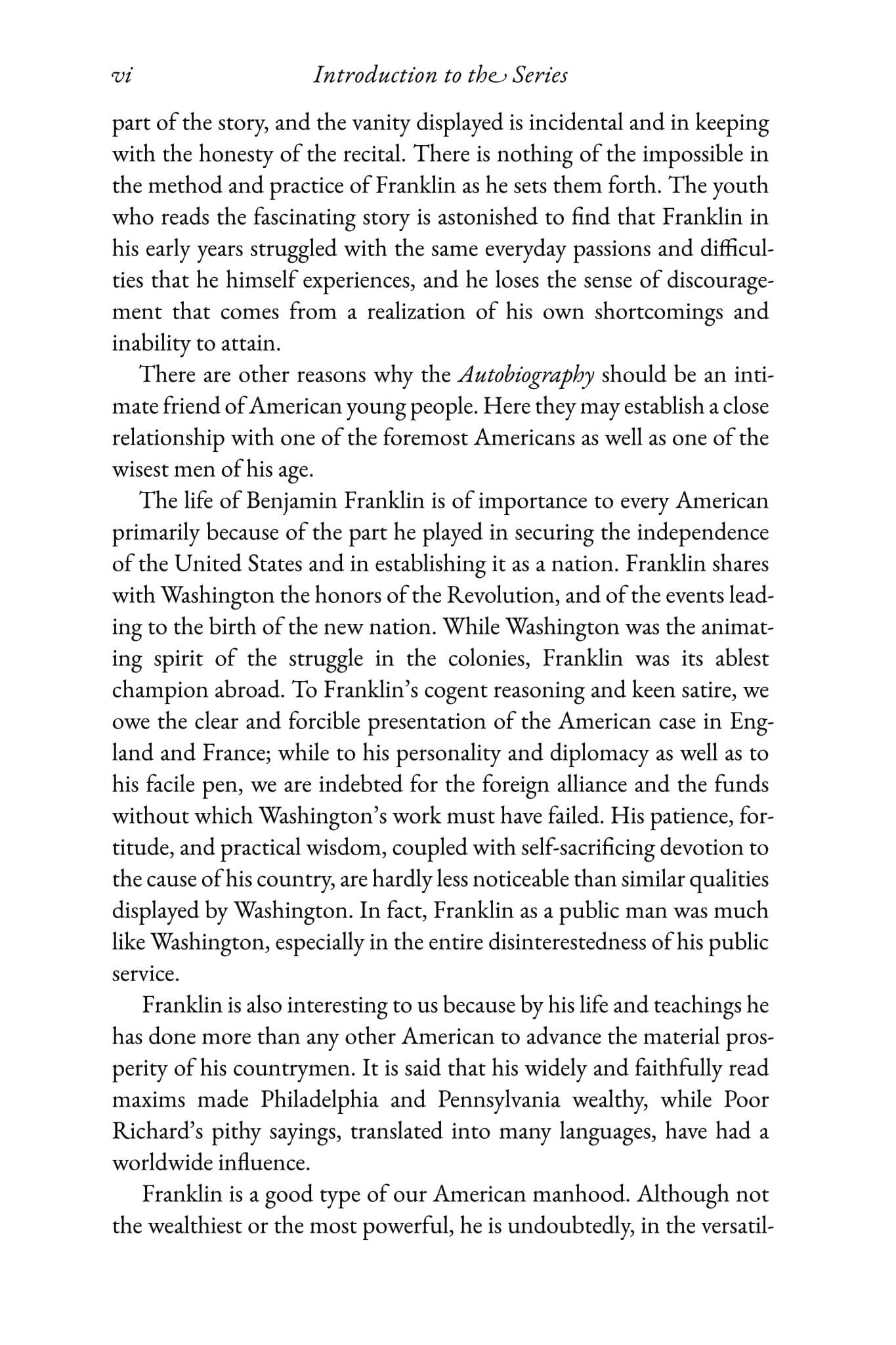 The Autobiography of Benjamin Franklin