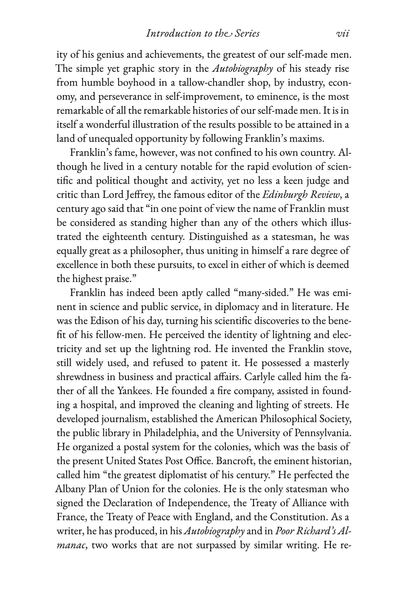 The Autobiography of Benjamin Franklin