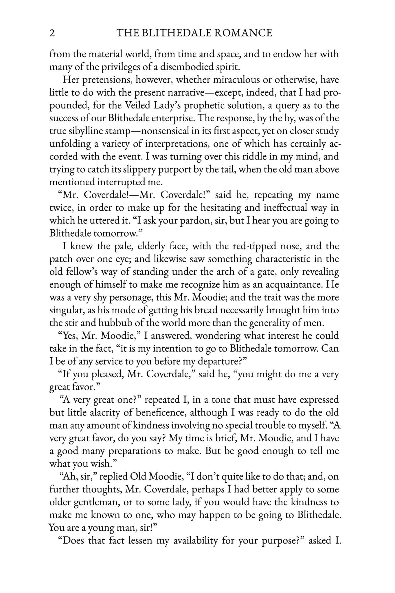 The Blithedale Romance