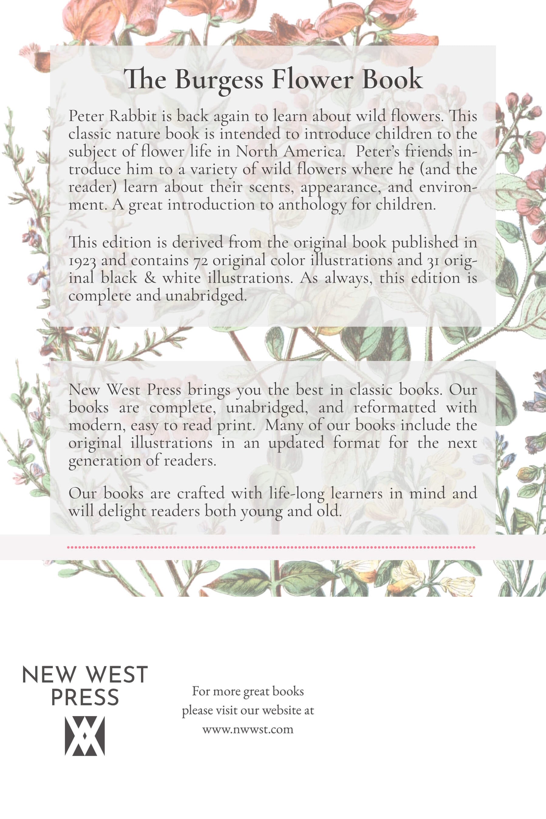 The Burgess Flower Book for Children Thornton Burgess — New West Press