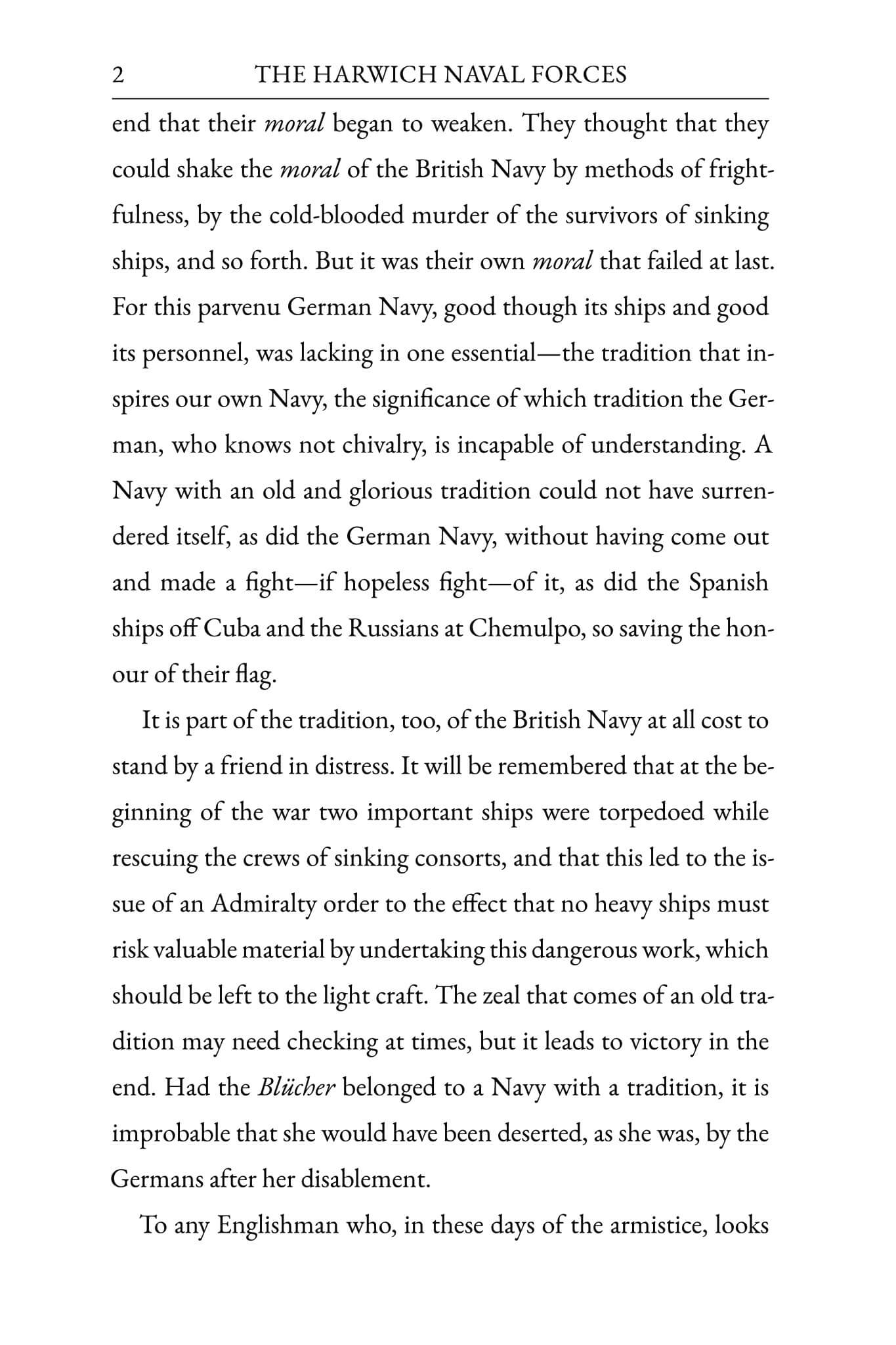 The Harwich Naval Forces