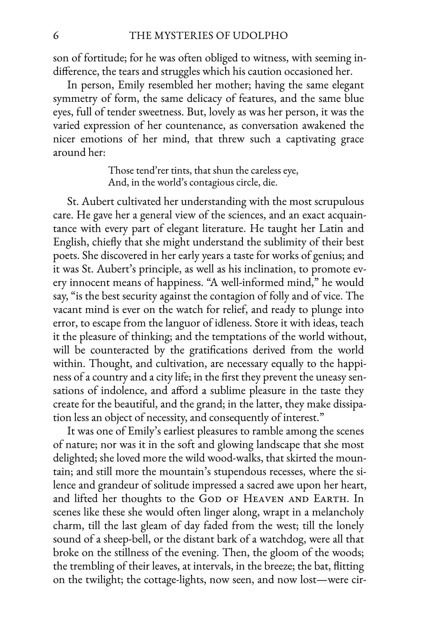 The Mysteries of Udolpho