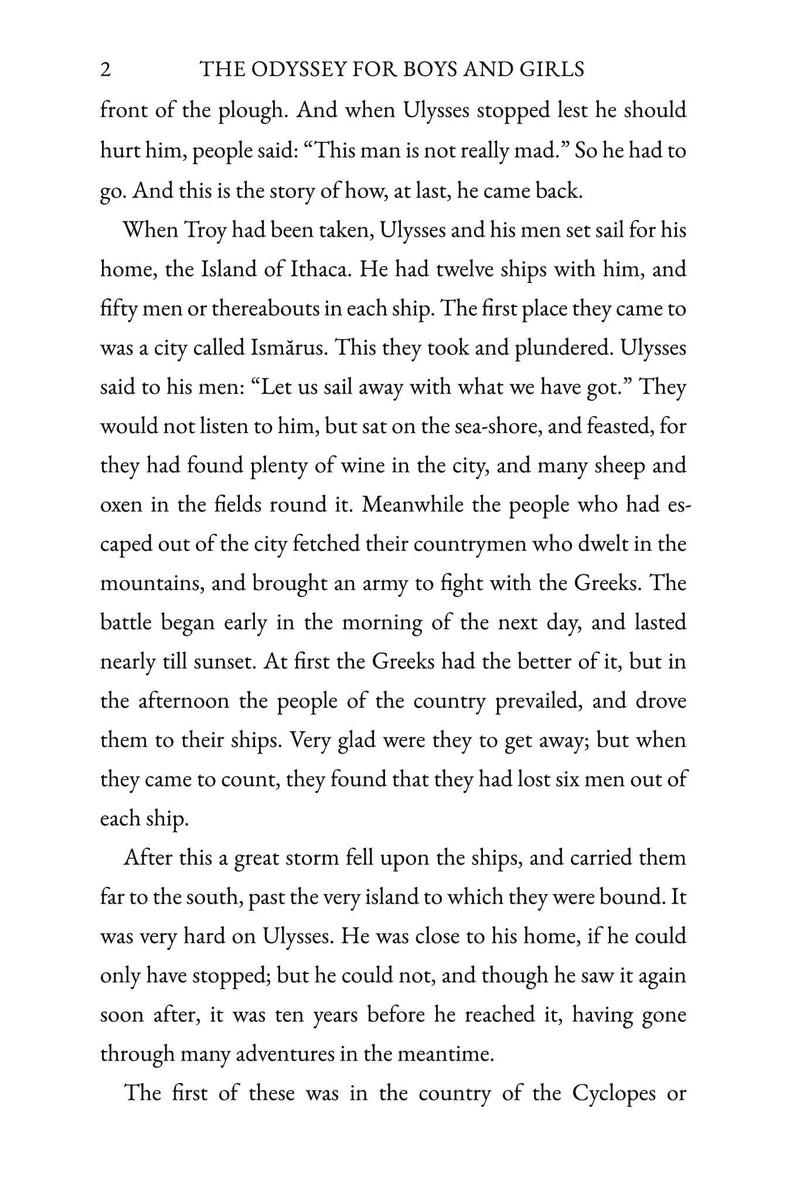 The Odyssey for Boys and Girls