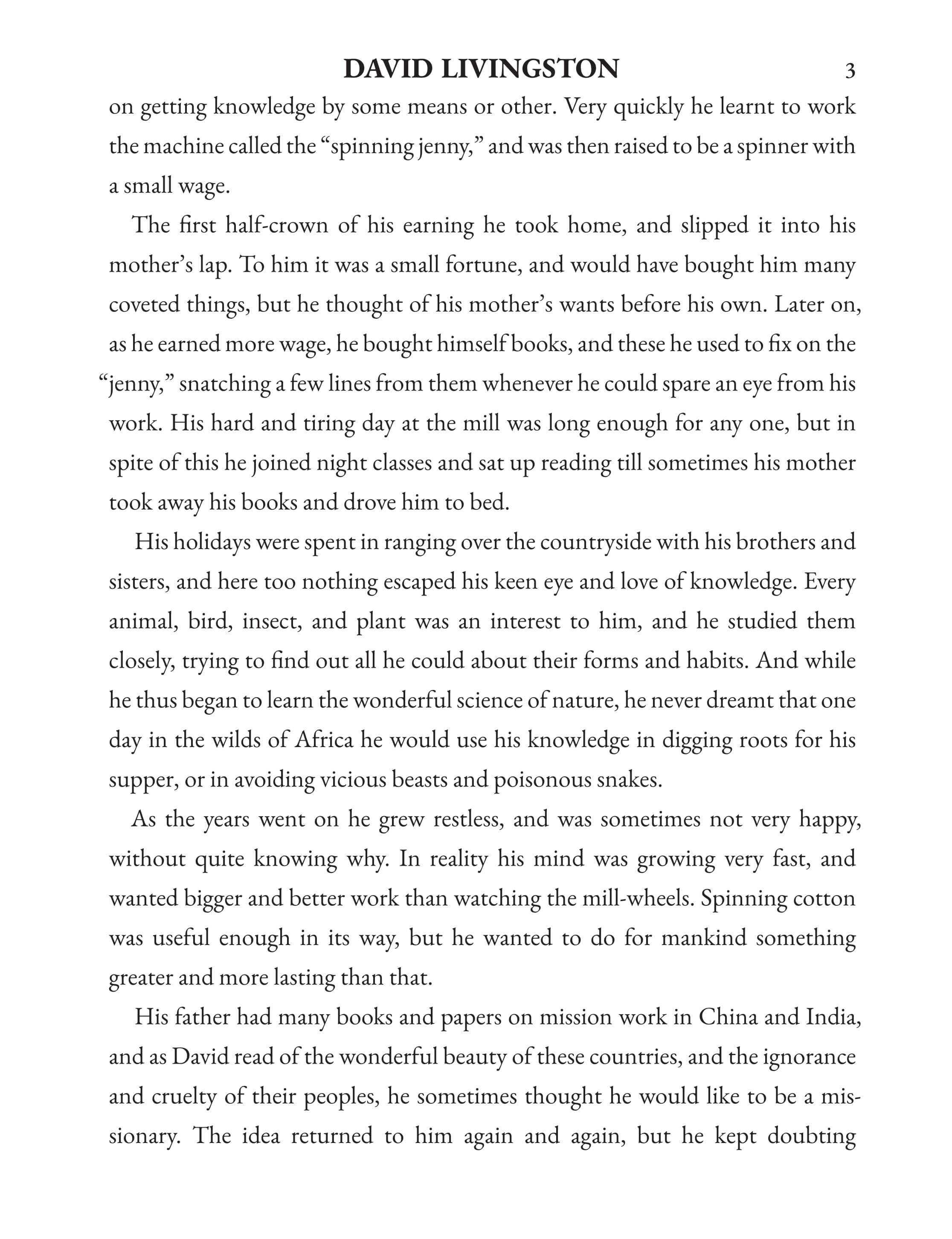 The Story of David Livingstone