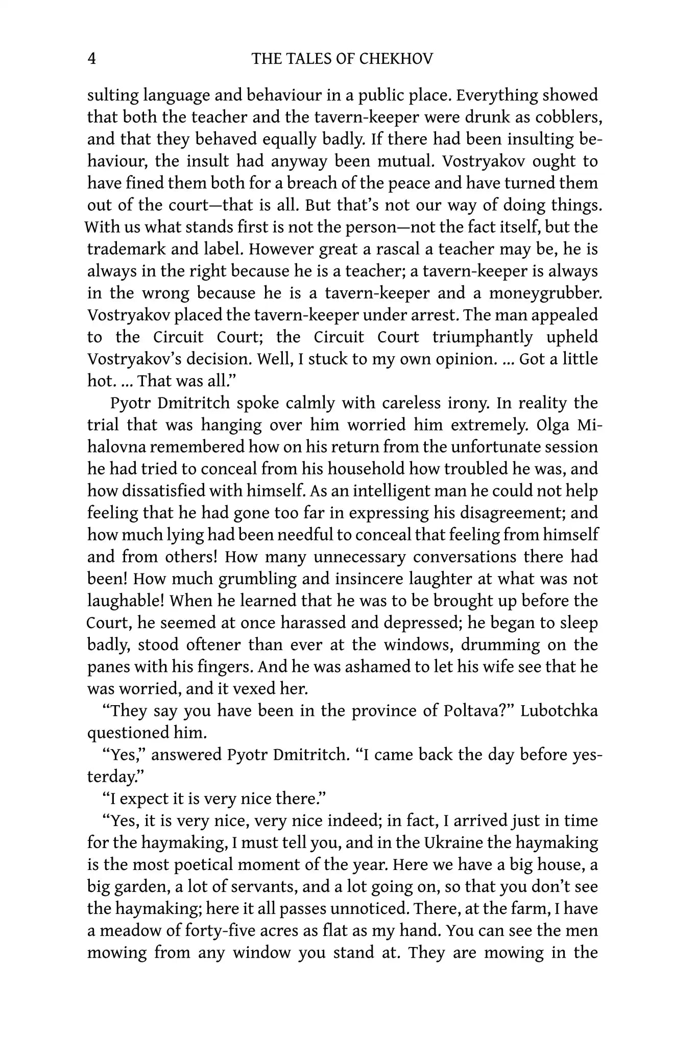 The Tales of Chekhov - IV, V, VI