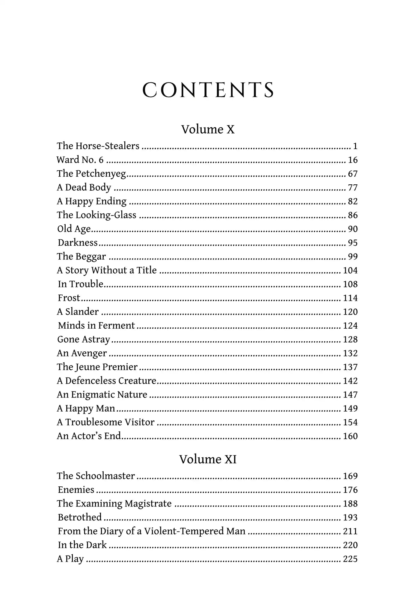 The Tales of Chekhov - X, XI, XII, XIII