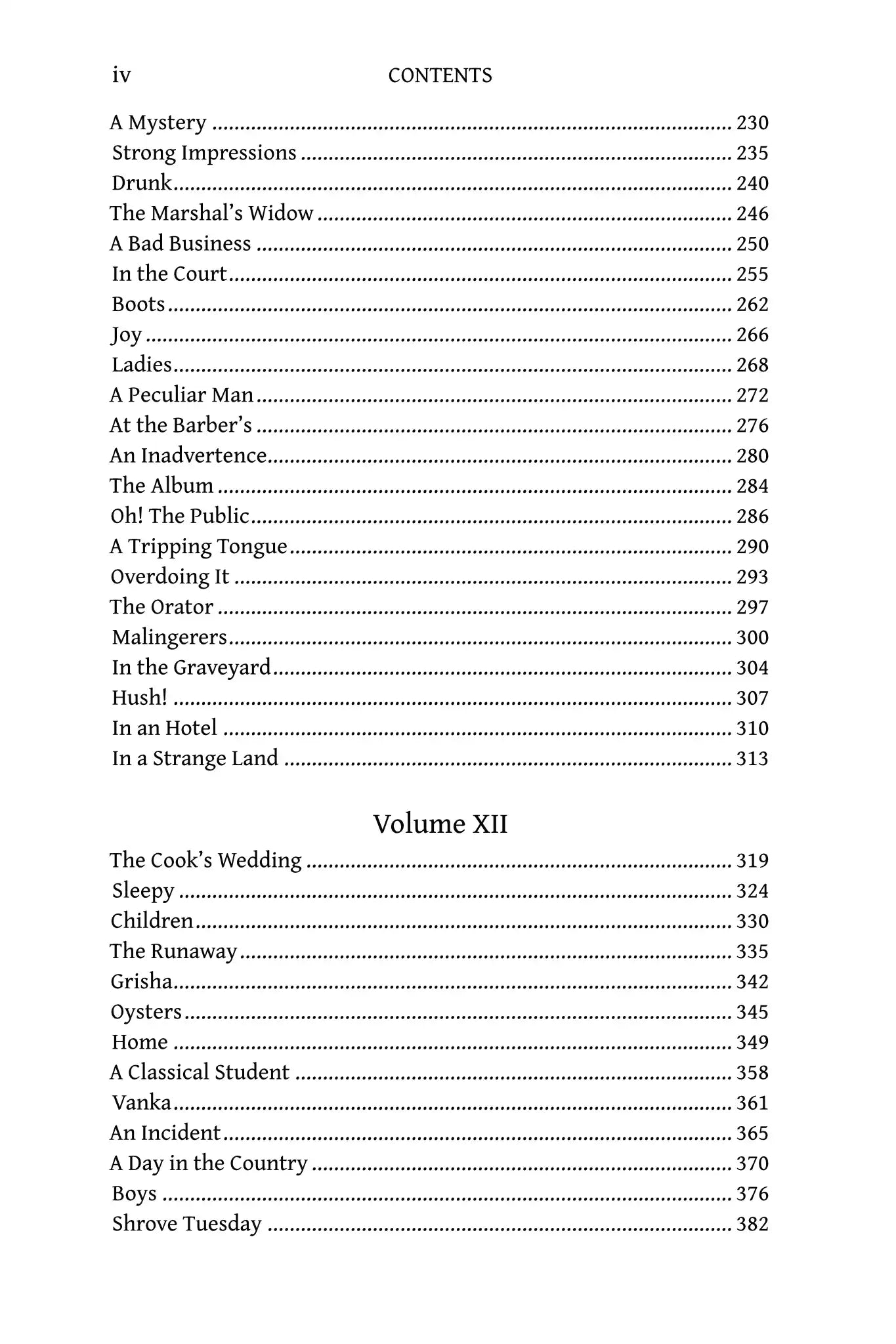 The Tales of Chekhov - X, XI, XII, XIII