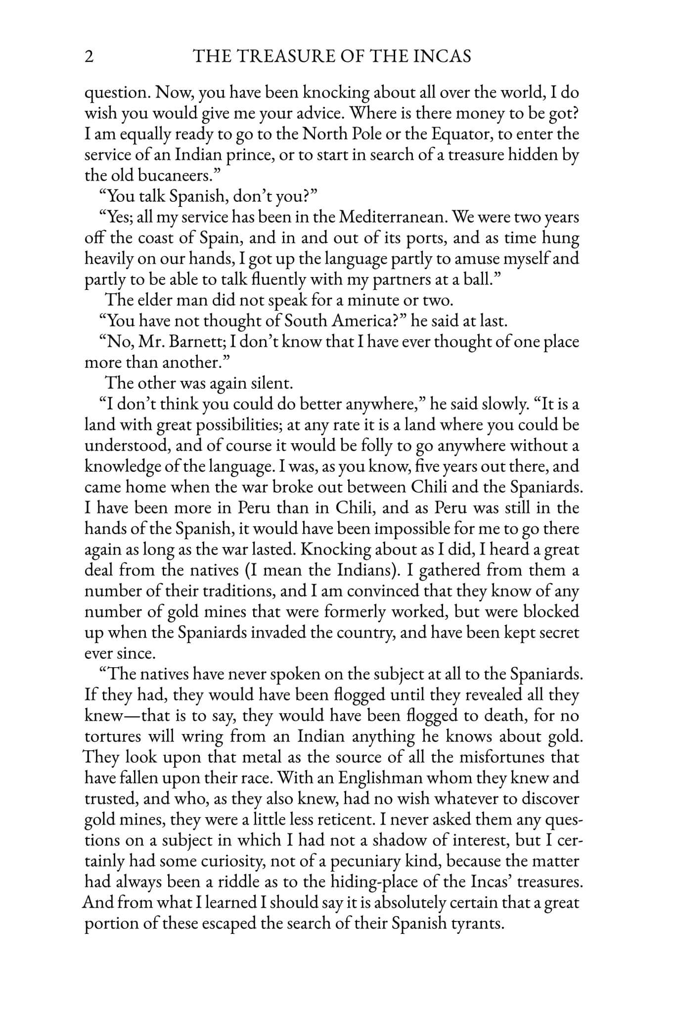 The Treasure of the Incas