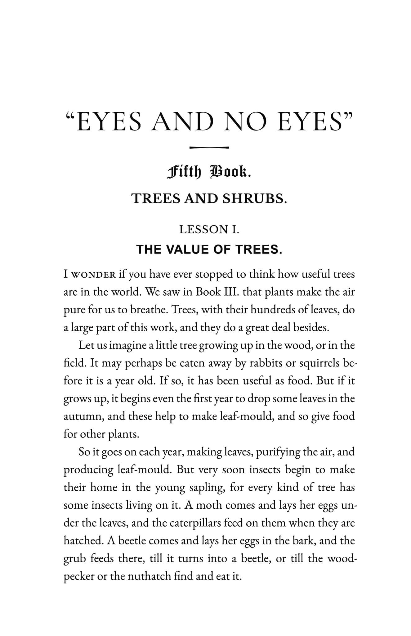 Trees and Shrubs