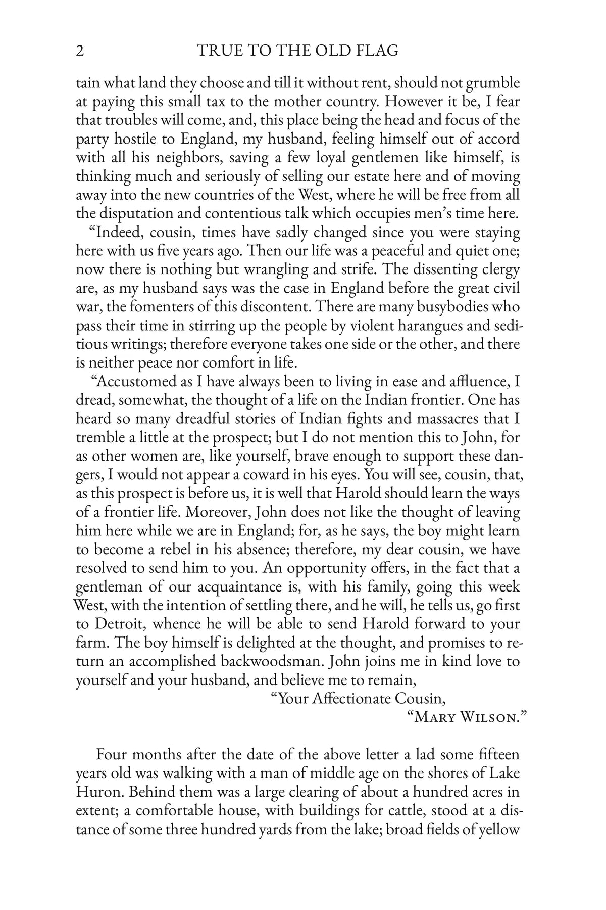 True to the Old Flag — Story Page 2
