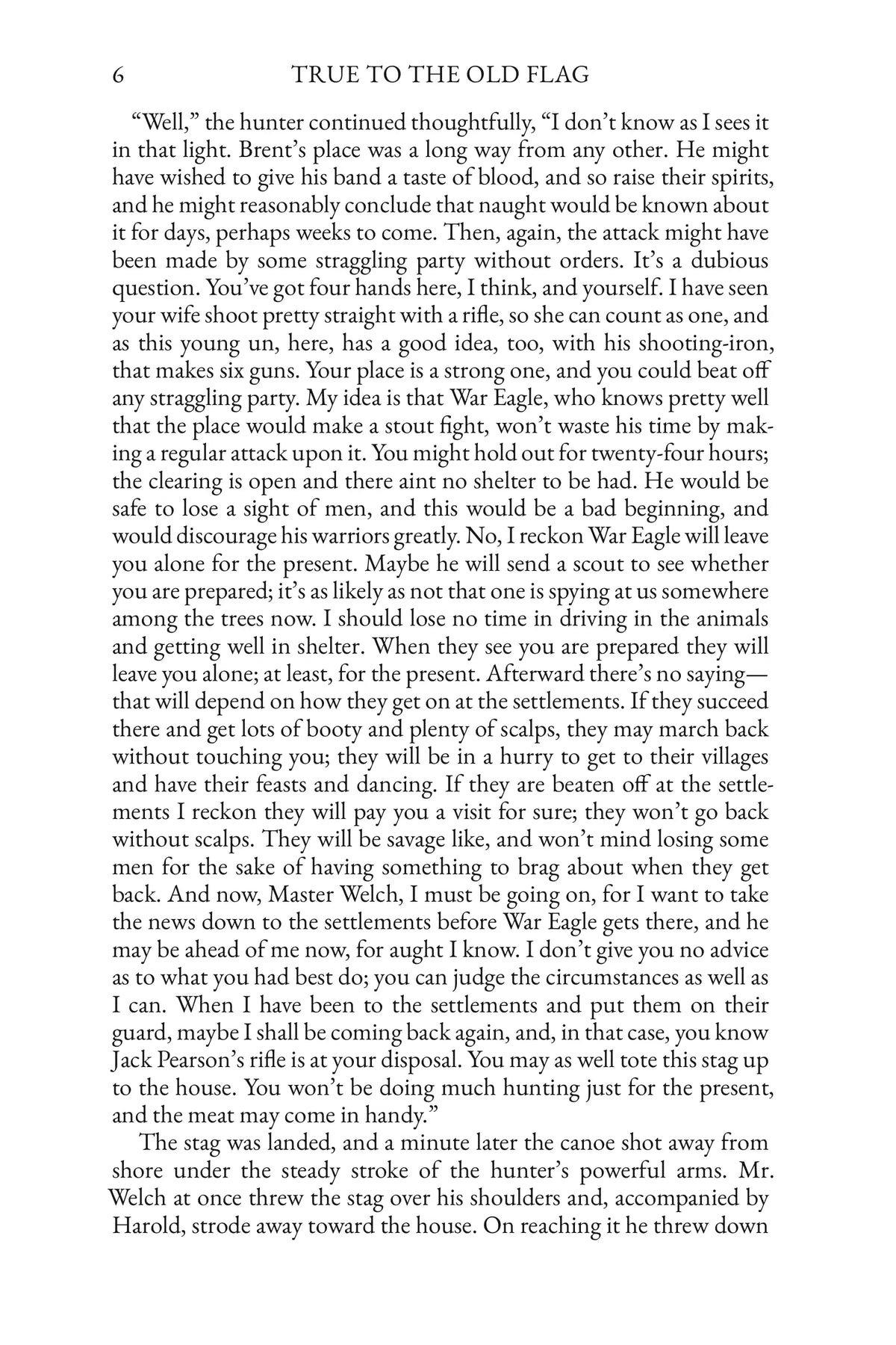 True to the Old Flag — Story Page 6