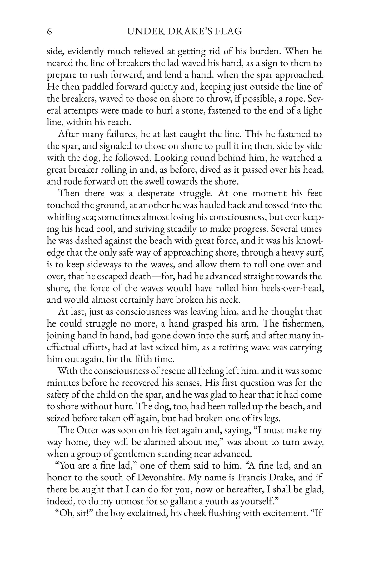Under Drake's Flag — Story Page 6