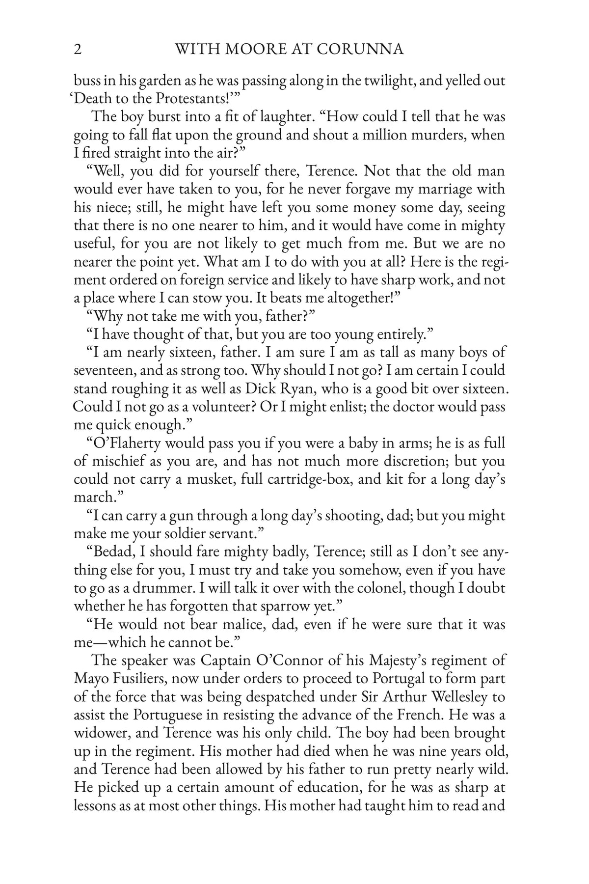 With Moore at Corunna — Story Page 2