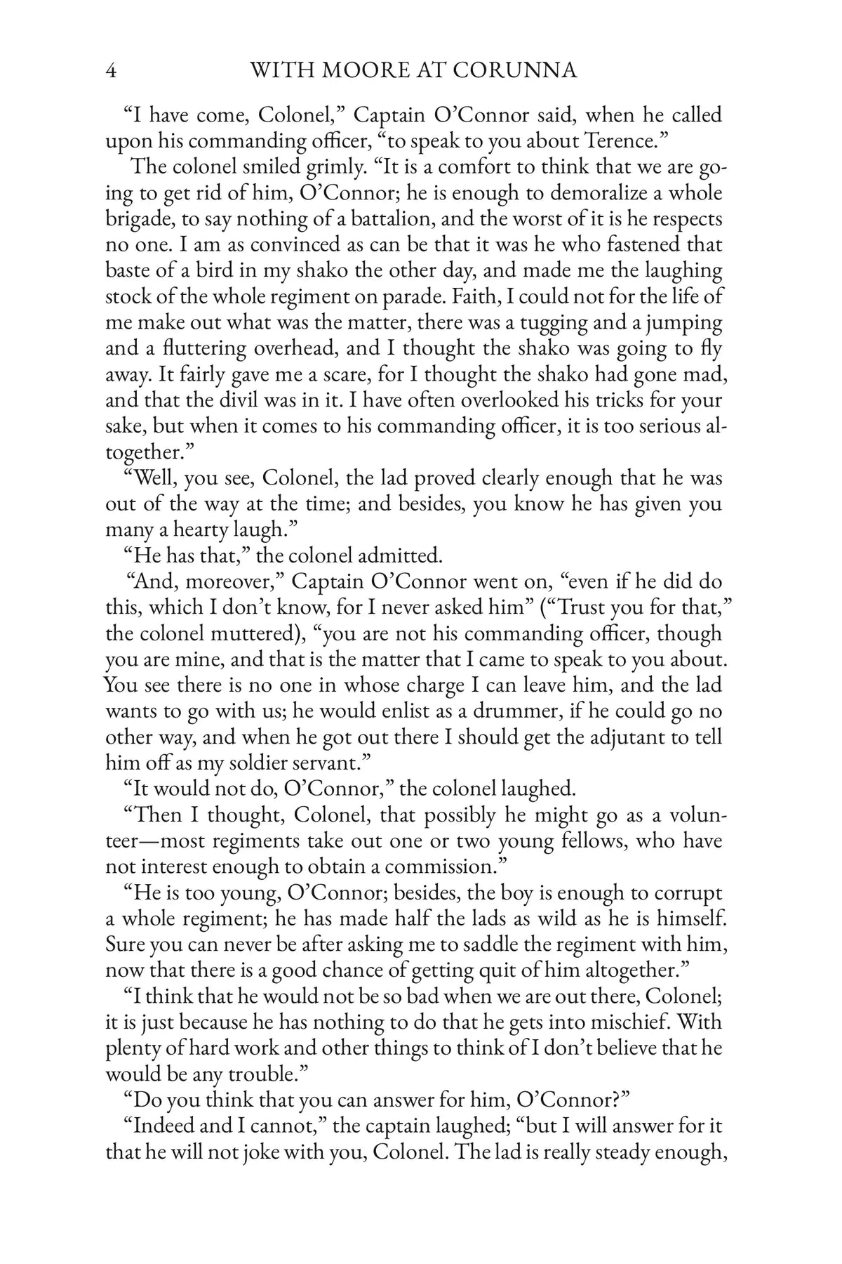 With Moore at Corunna — Story Page 4