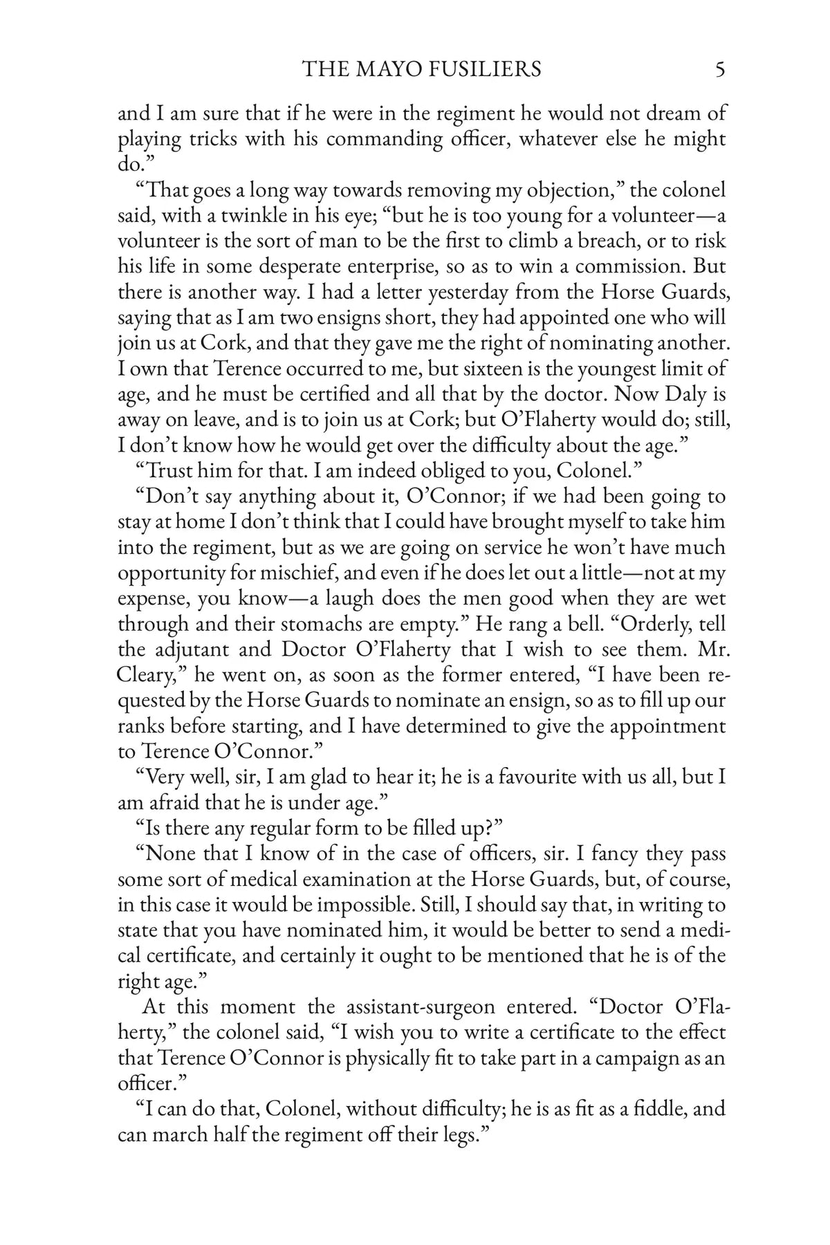With Moore at Corunna — Story Page 5