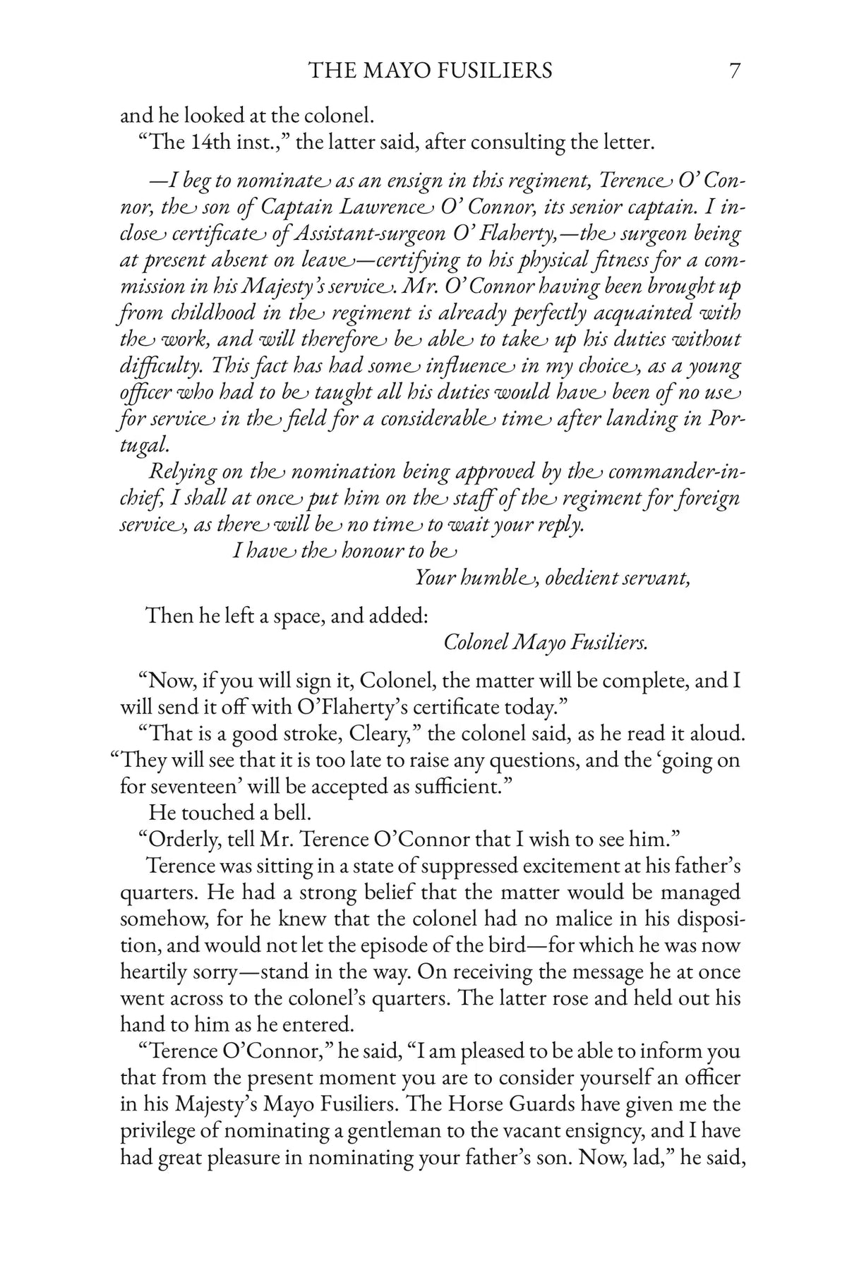 With Moore at Corunna — Story Page 7