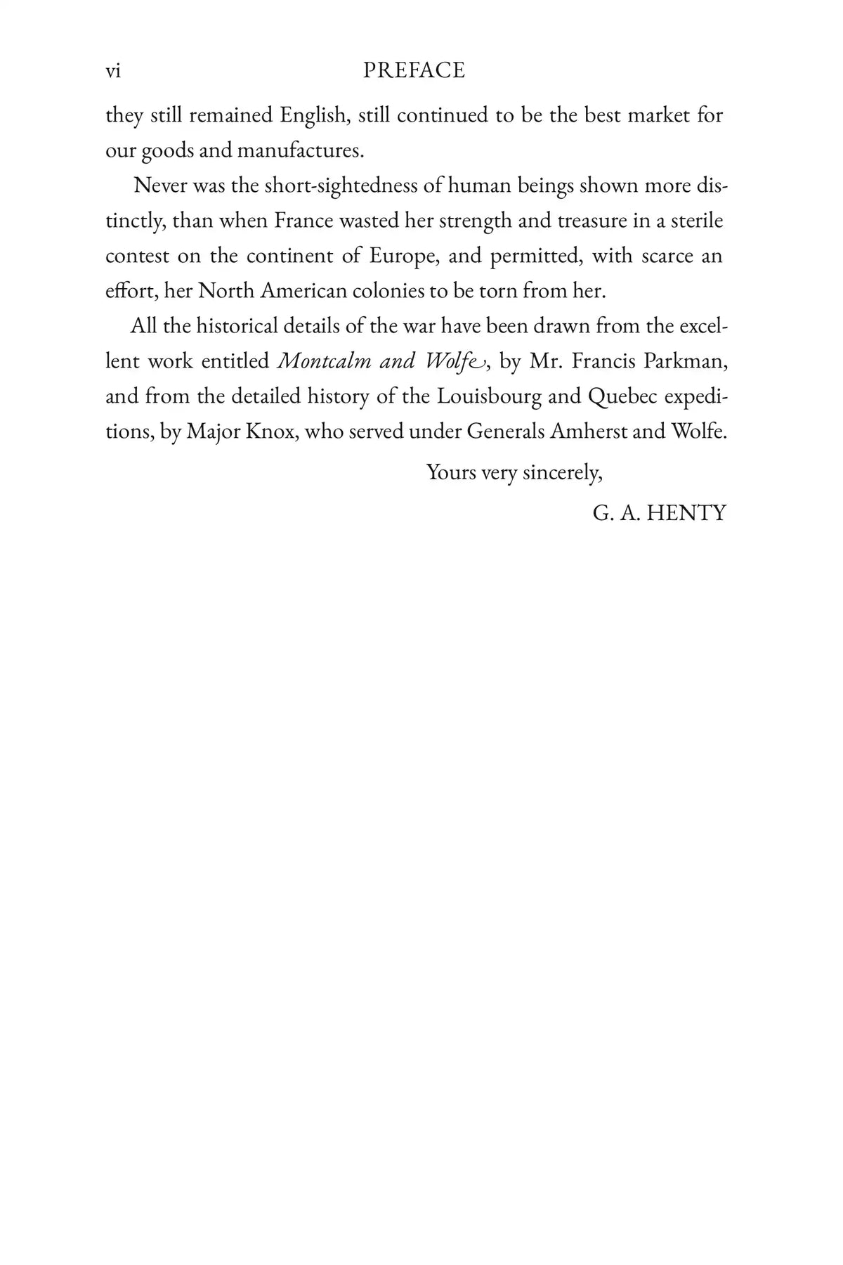 With Wolfe in Canada — Preface - 2