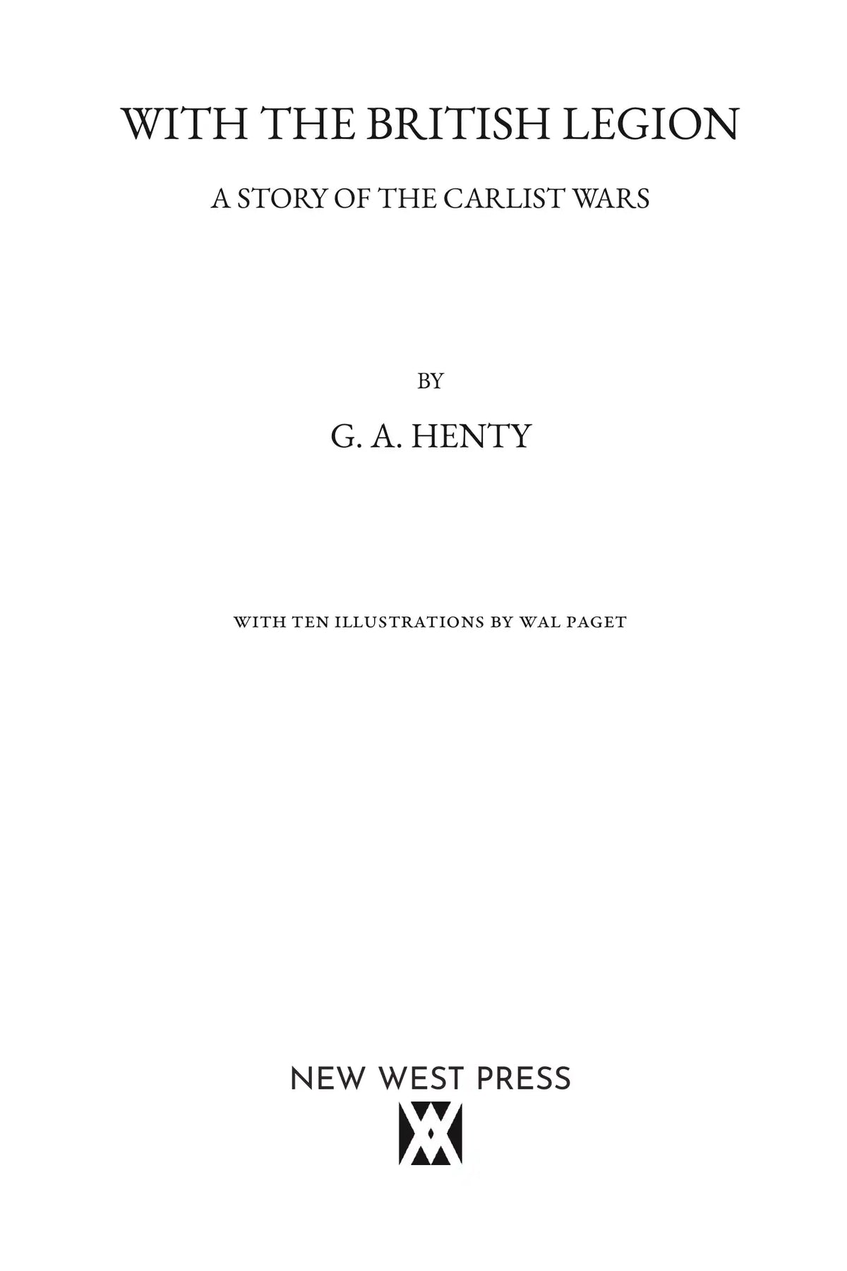 With the British Legion — Title Page