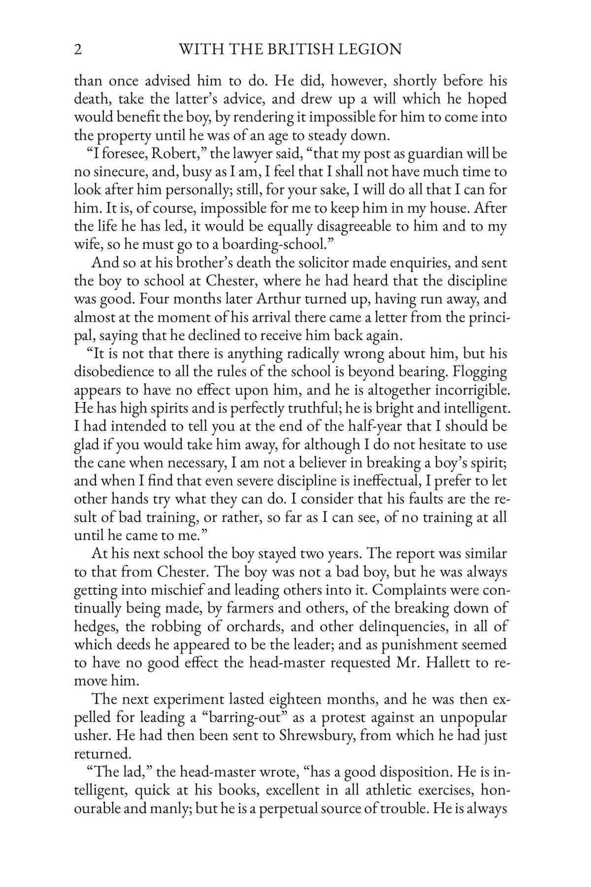 With the British Legion — Story Page 2