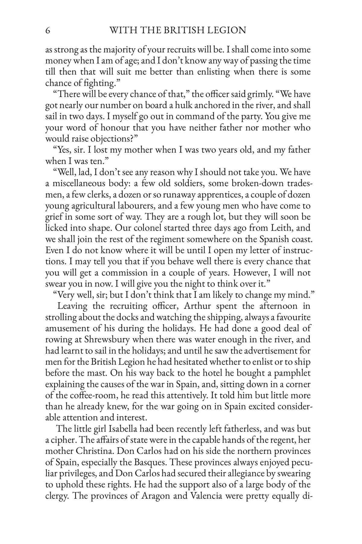 With the British Legion — Story Page 6
