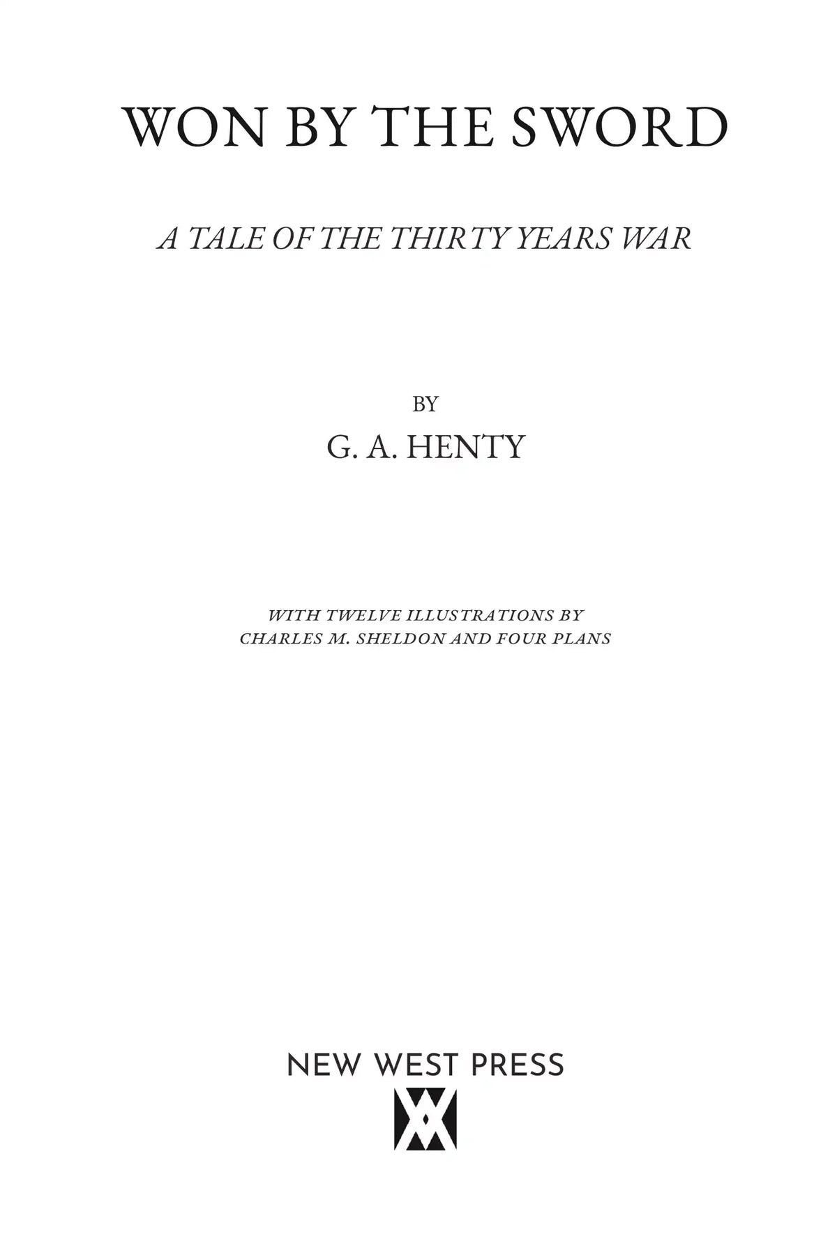 Won By the Sword — Title Page