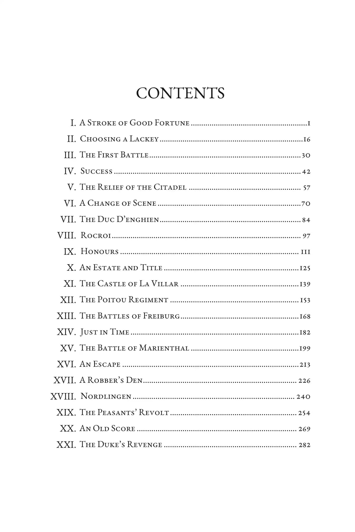 Won By the Sword — Contents