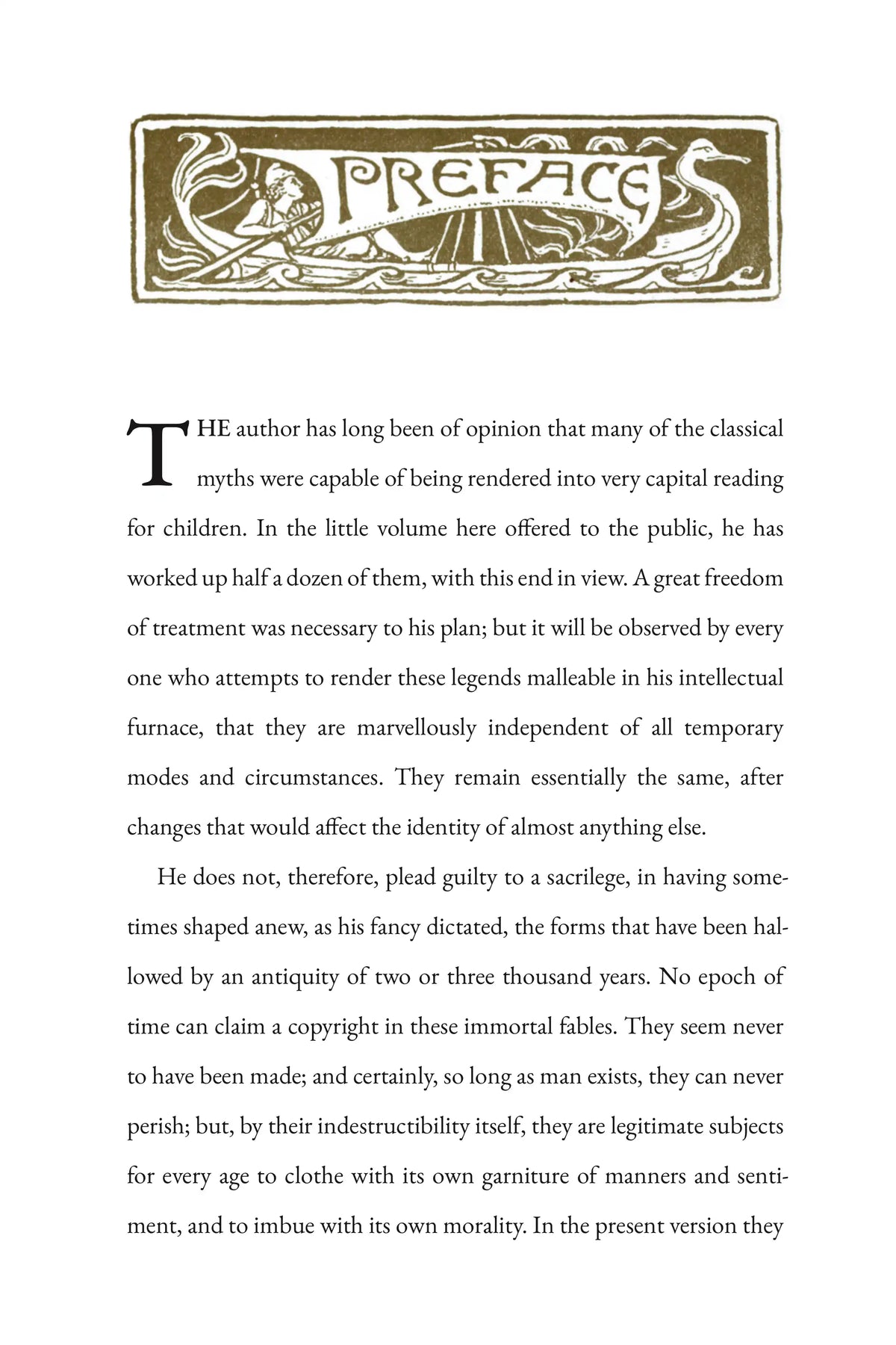 A Wonder Book for Boys and Girls by Nathaniel Hawthorne — Preface 1