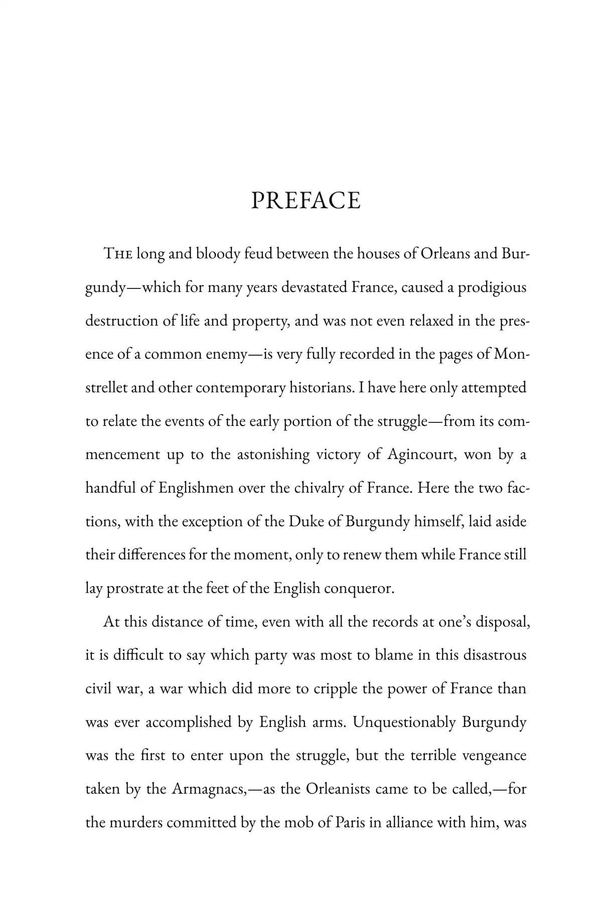 At Agincourt — preface 1