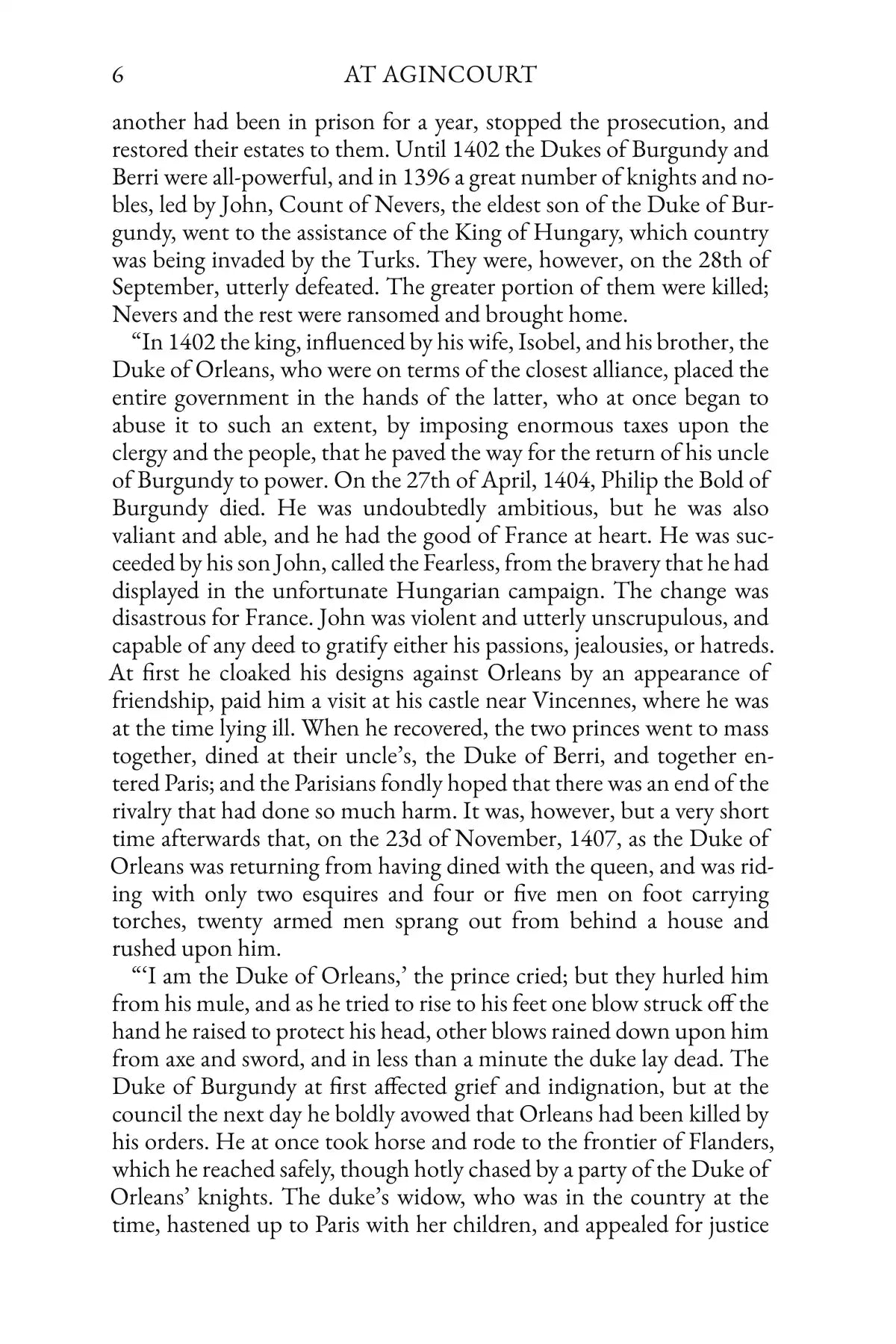 At Agincourt — story page 6