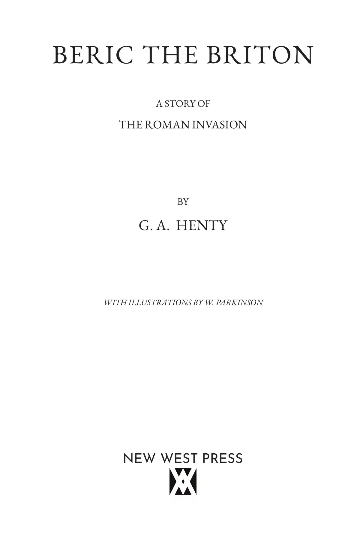 Beric the Briton — title page