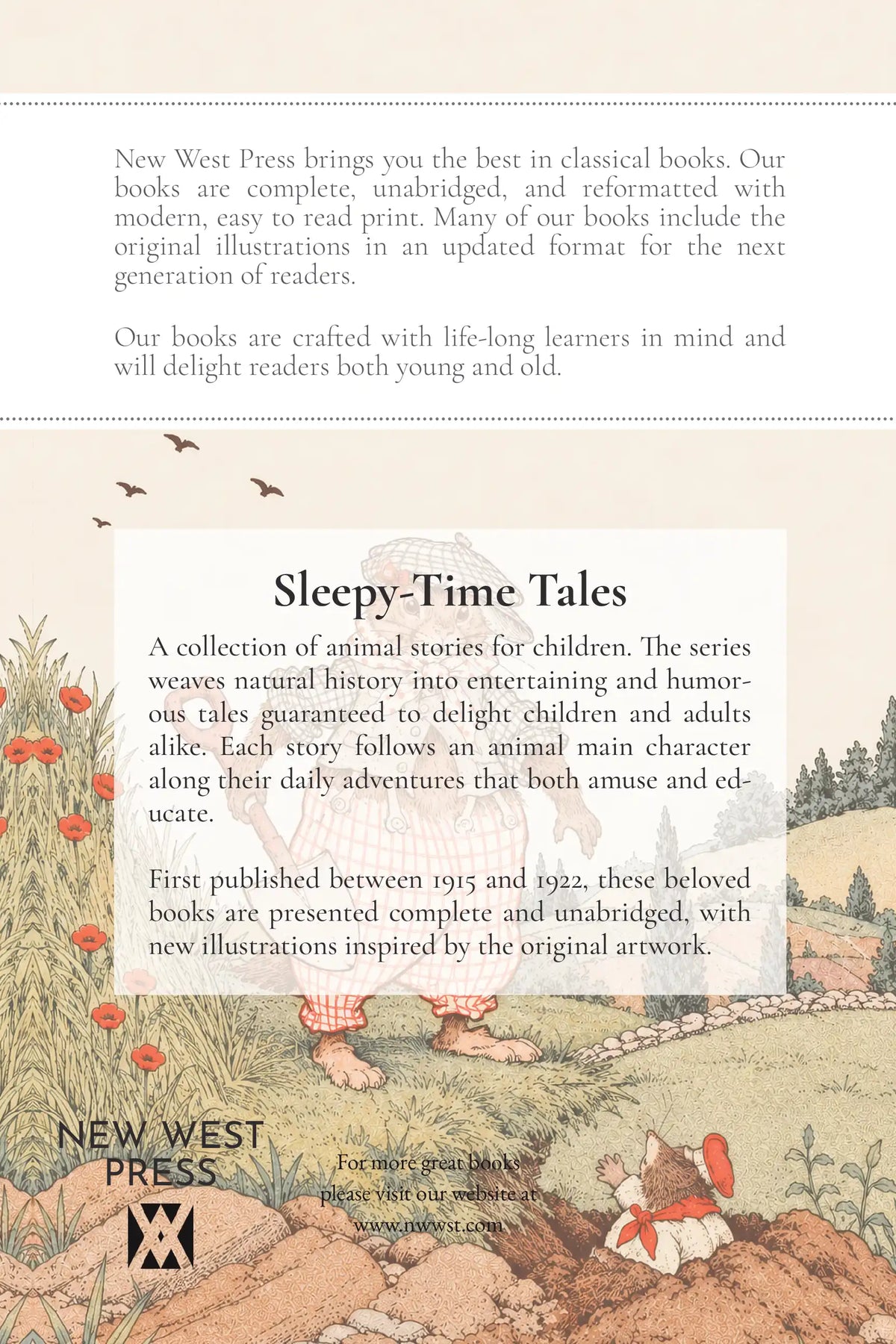 The Tale of Billy Woodchuck — back cover