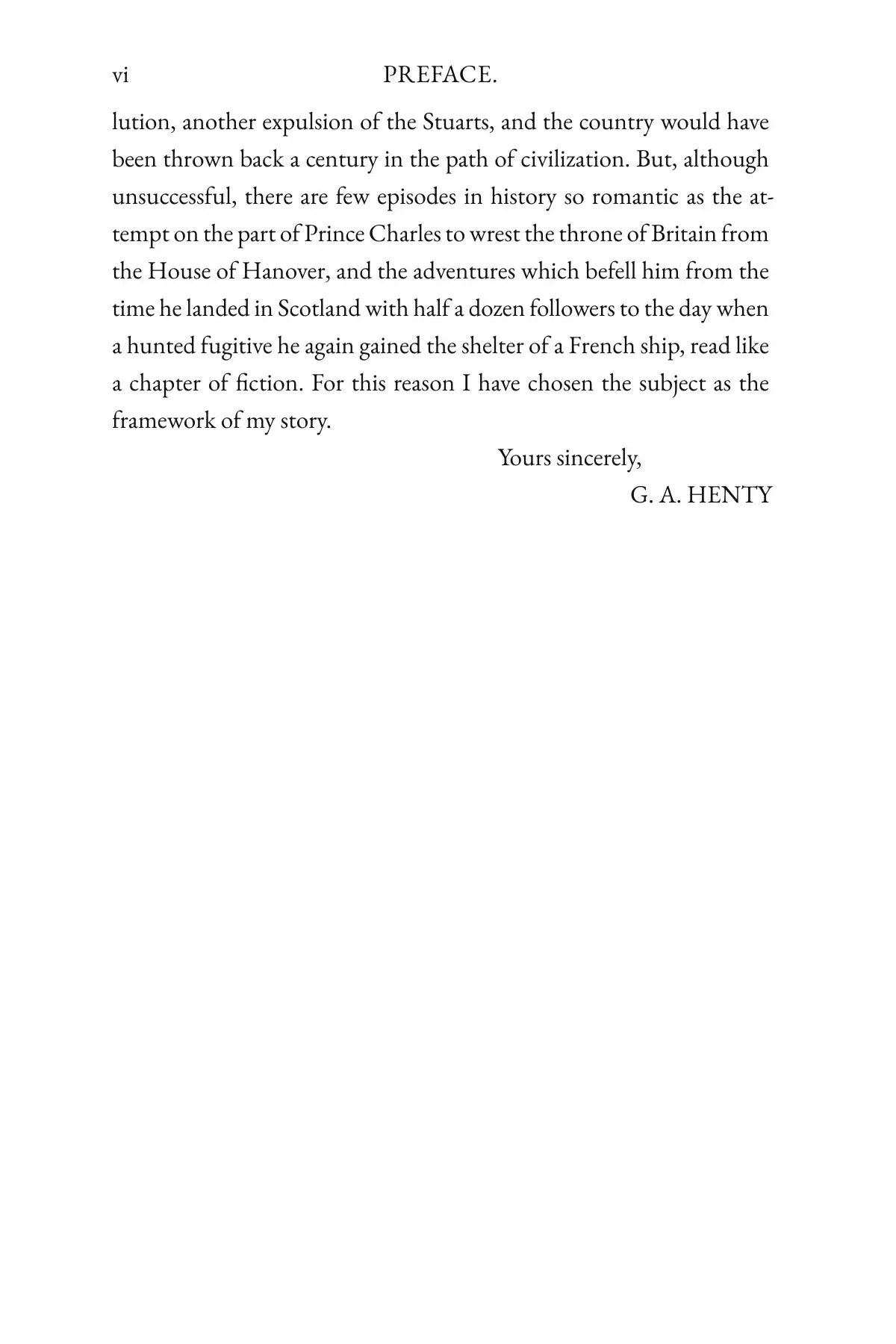 Bonnie Prince Charlie — preface 2