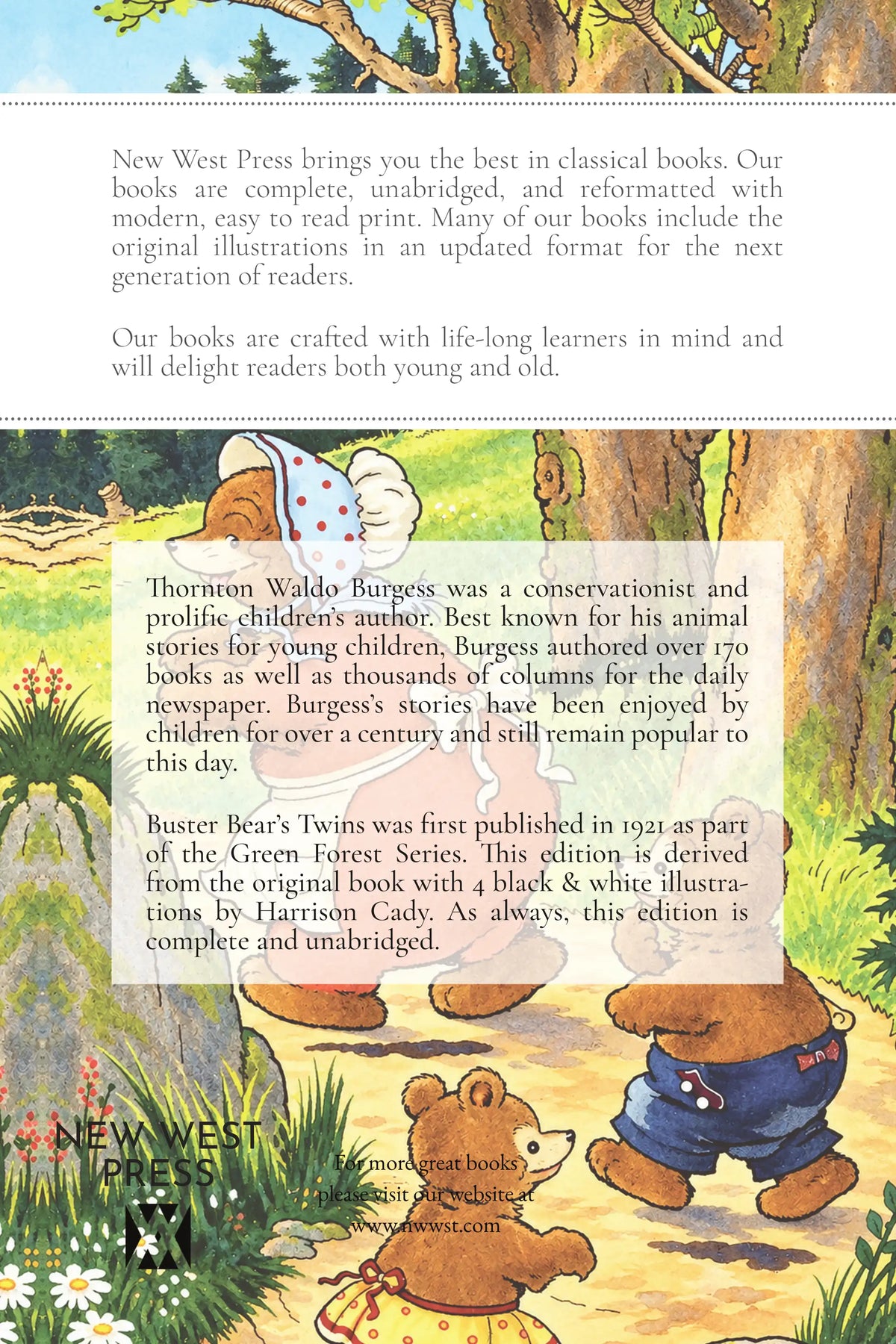 Buster Bear’s Twins — back cover