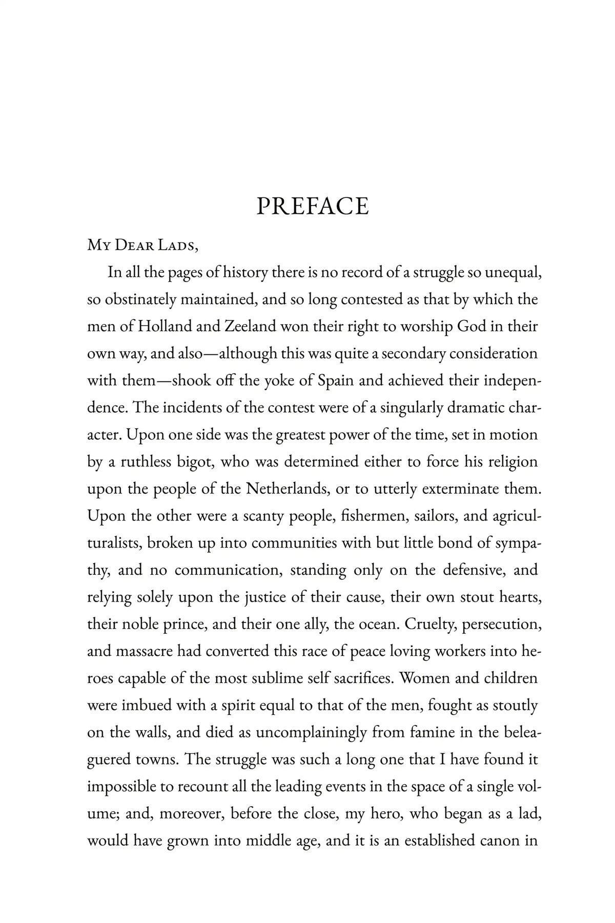 By Pike and Dyke — Preface 1