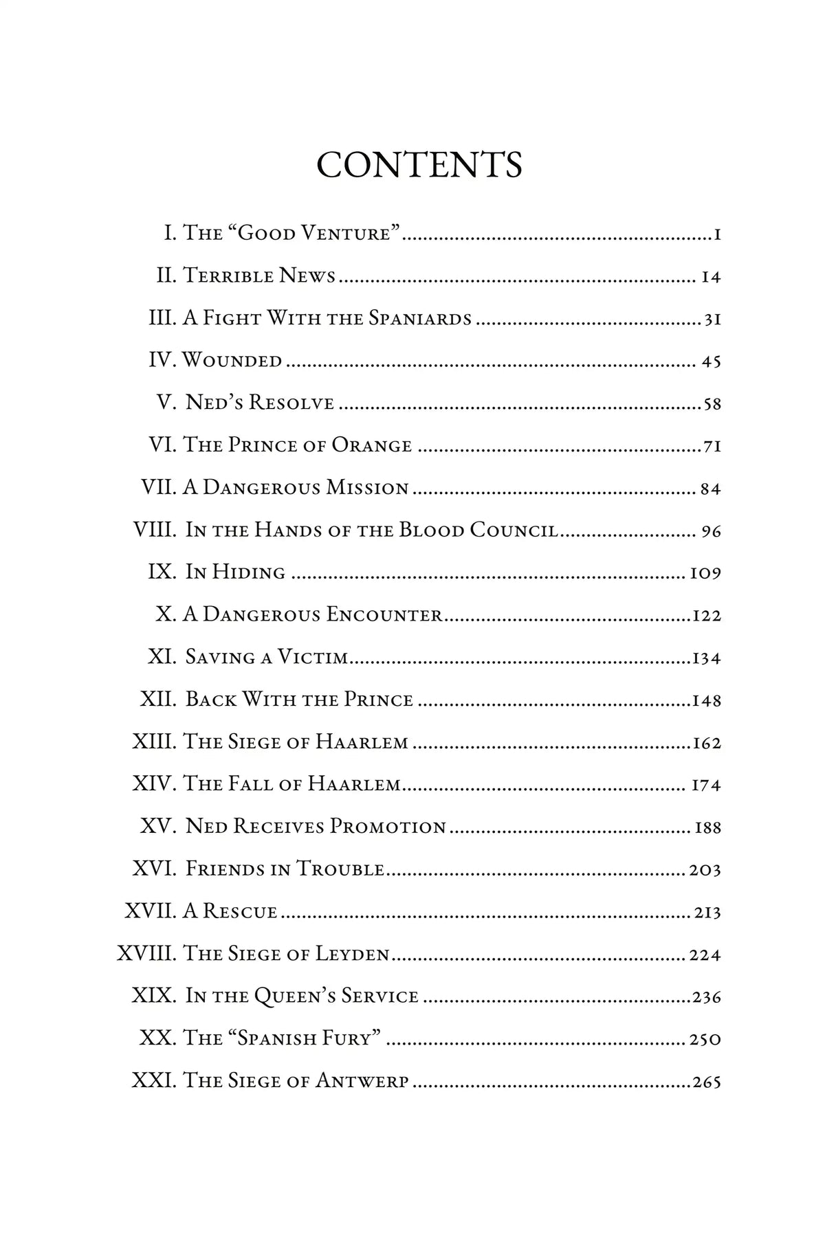 By Pike and Dyke — Contents