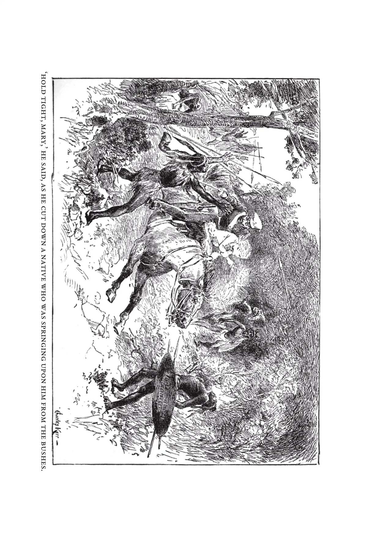 The Curse of Carne's Hold by G. A. Henty: frontispiece
