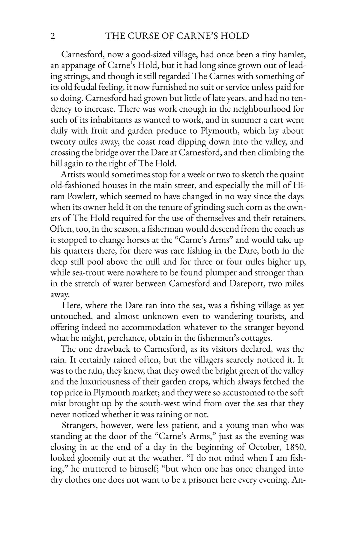 The Curse of Carne's Hold: story page 2