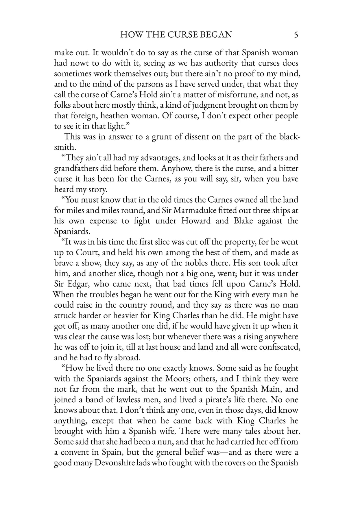 The Curse of Carne's Hold: story page 5