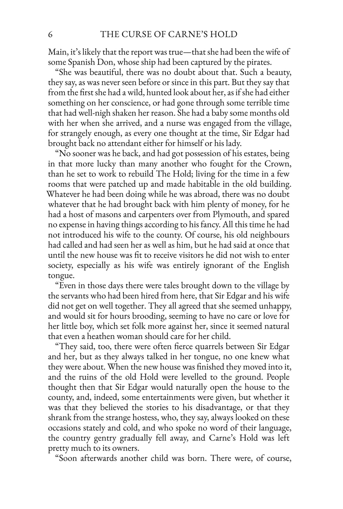 The Curse of Carne's Hold: story page 6