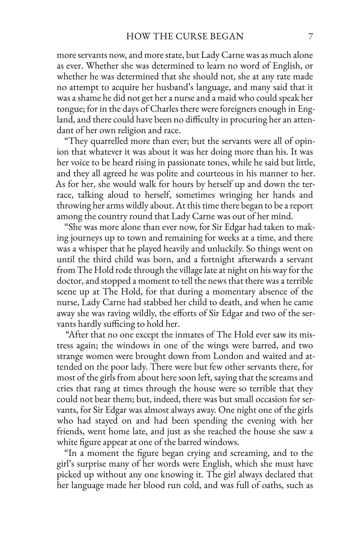 The Curse of Carne's Hold: story page 7