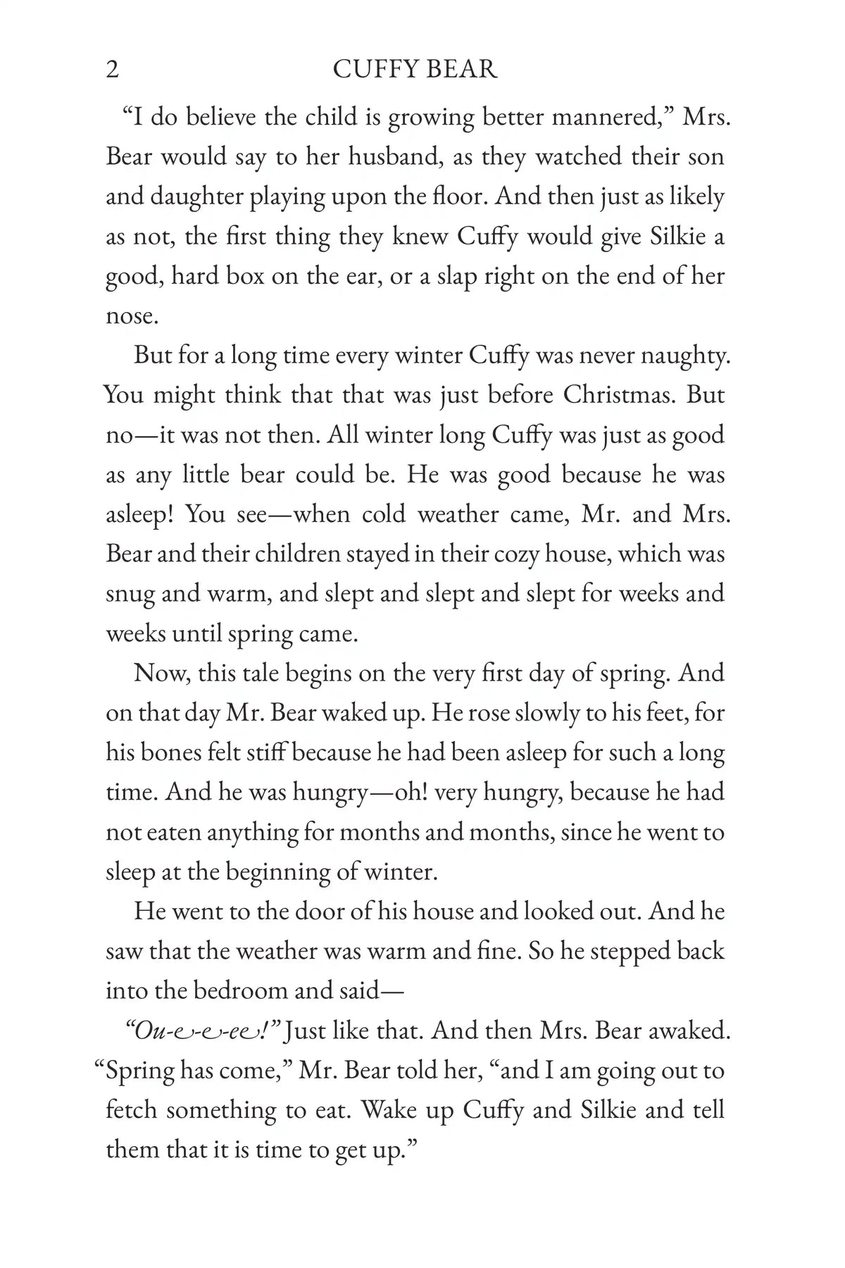 The Tale of Cuffy Bear — story page 2