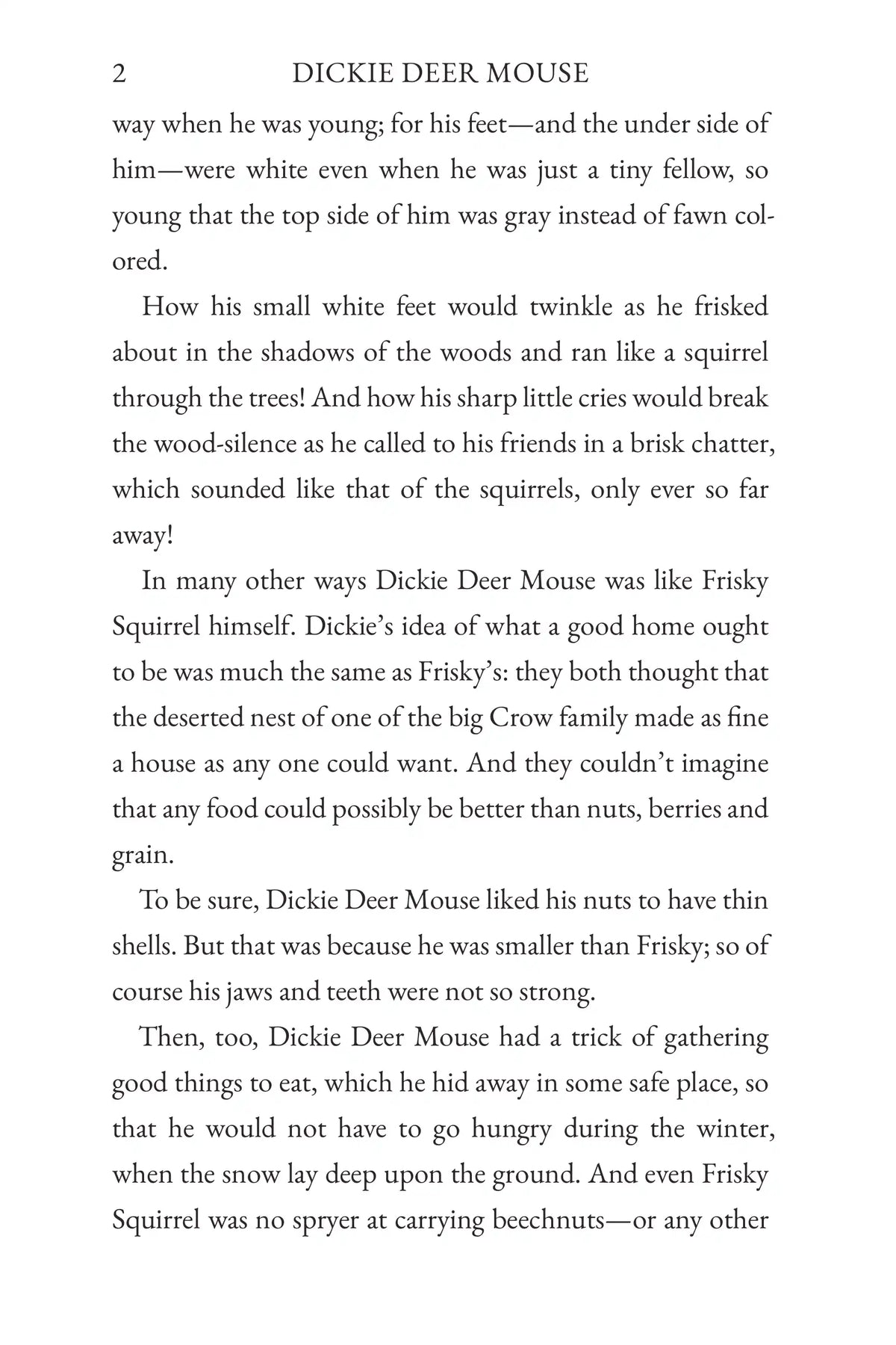 The Tale of Dickie Deer Mouse — story page 2
