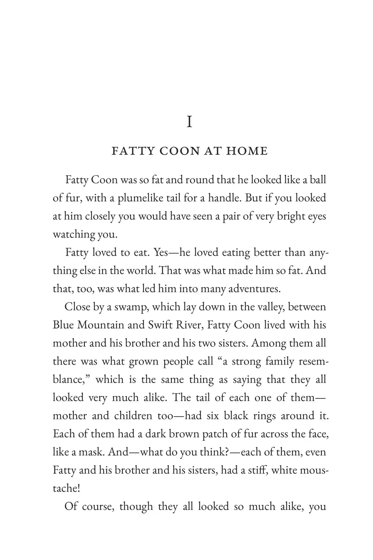 The Tale of Fatty Coon — story page 1