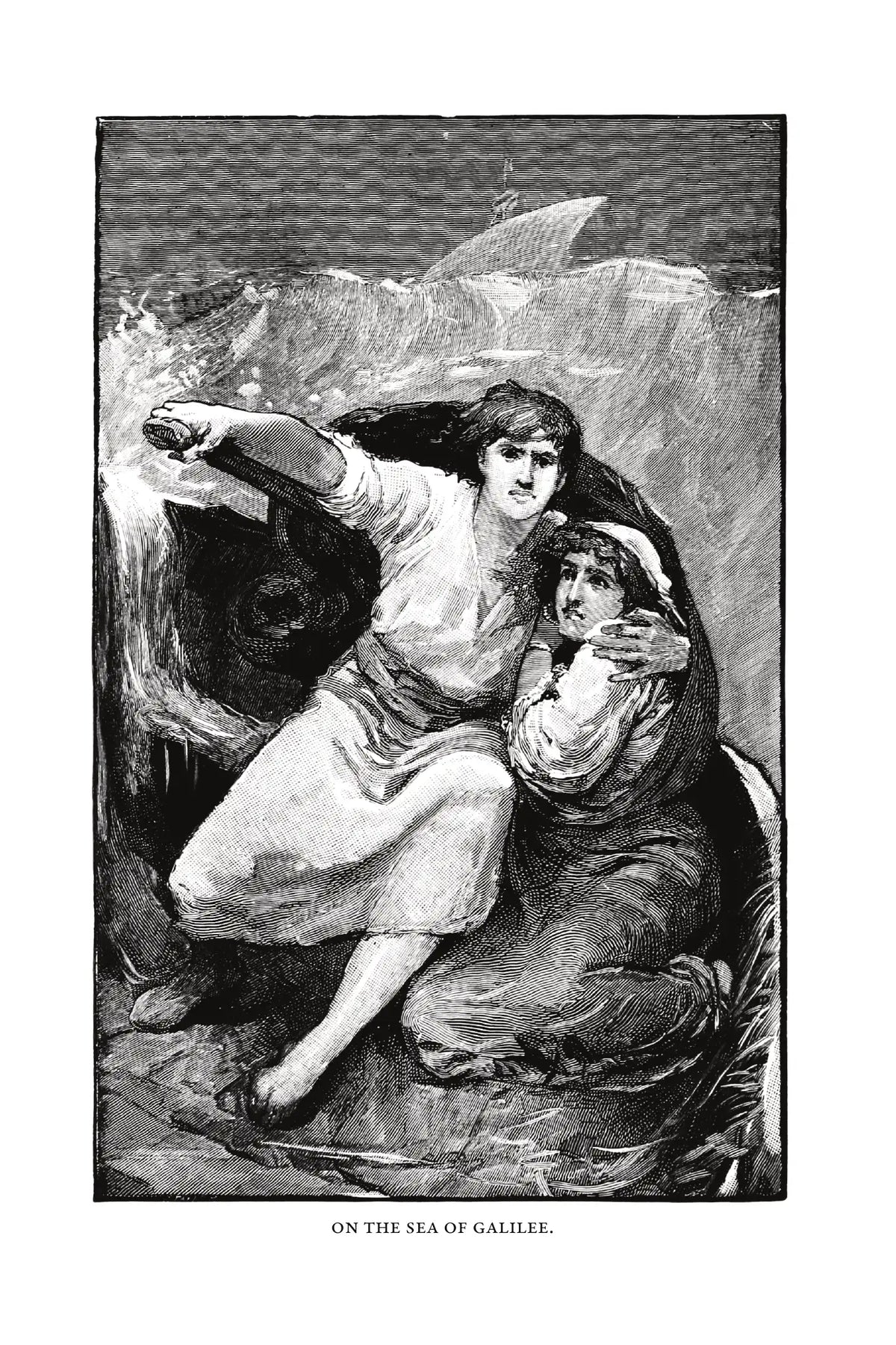 For the Temple by G. A. Henty — frontispiece — On the sea of Galilee