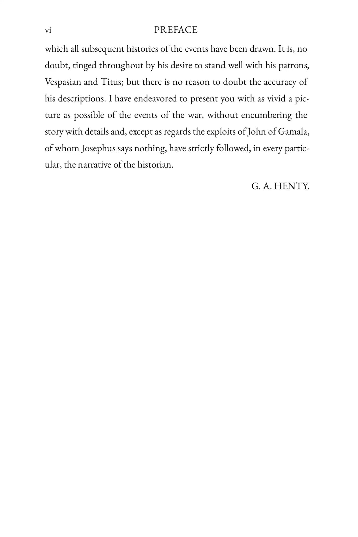 For the Temple by G. A. Henty — preface, page 2