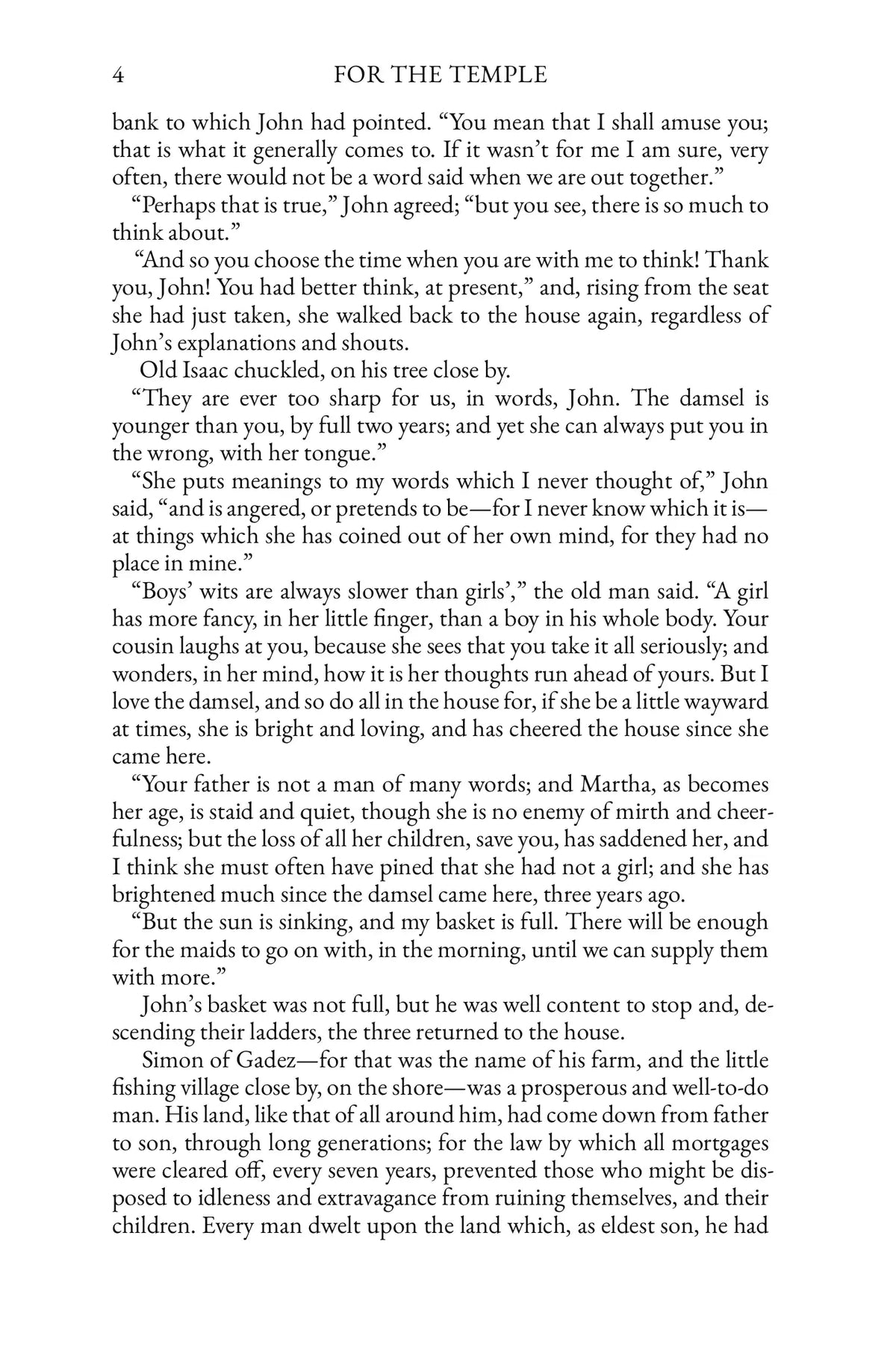 For the Temple by G. A. Henty — story page 4