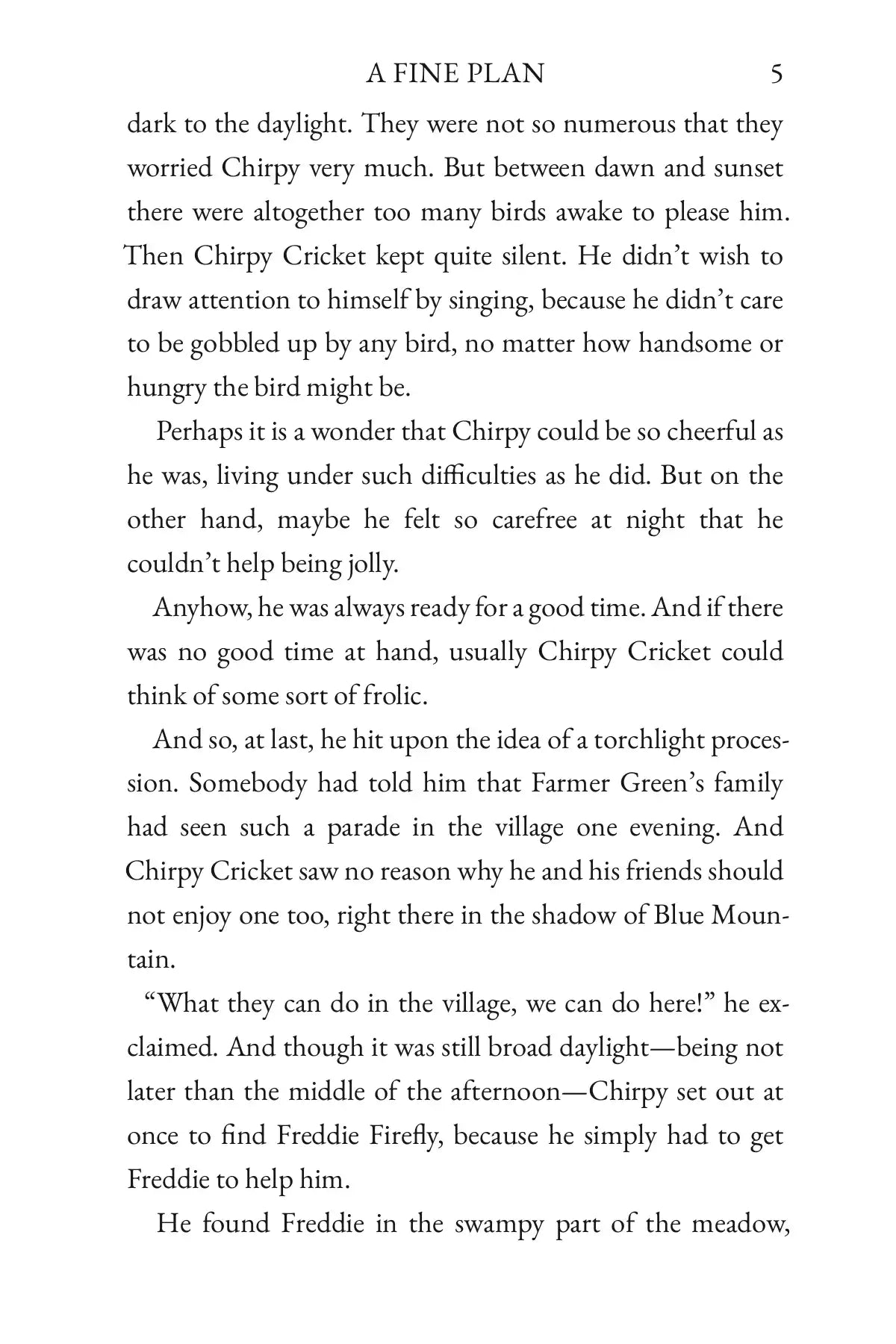 The Tale of Freddie Firefly by Arthur Scott Bailey — story page 5